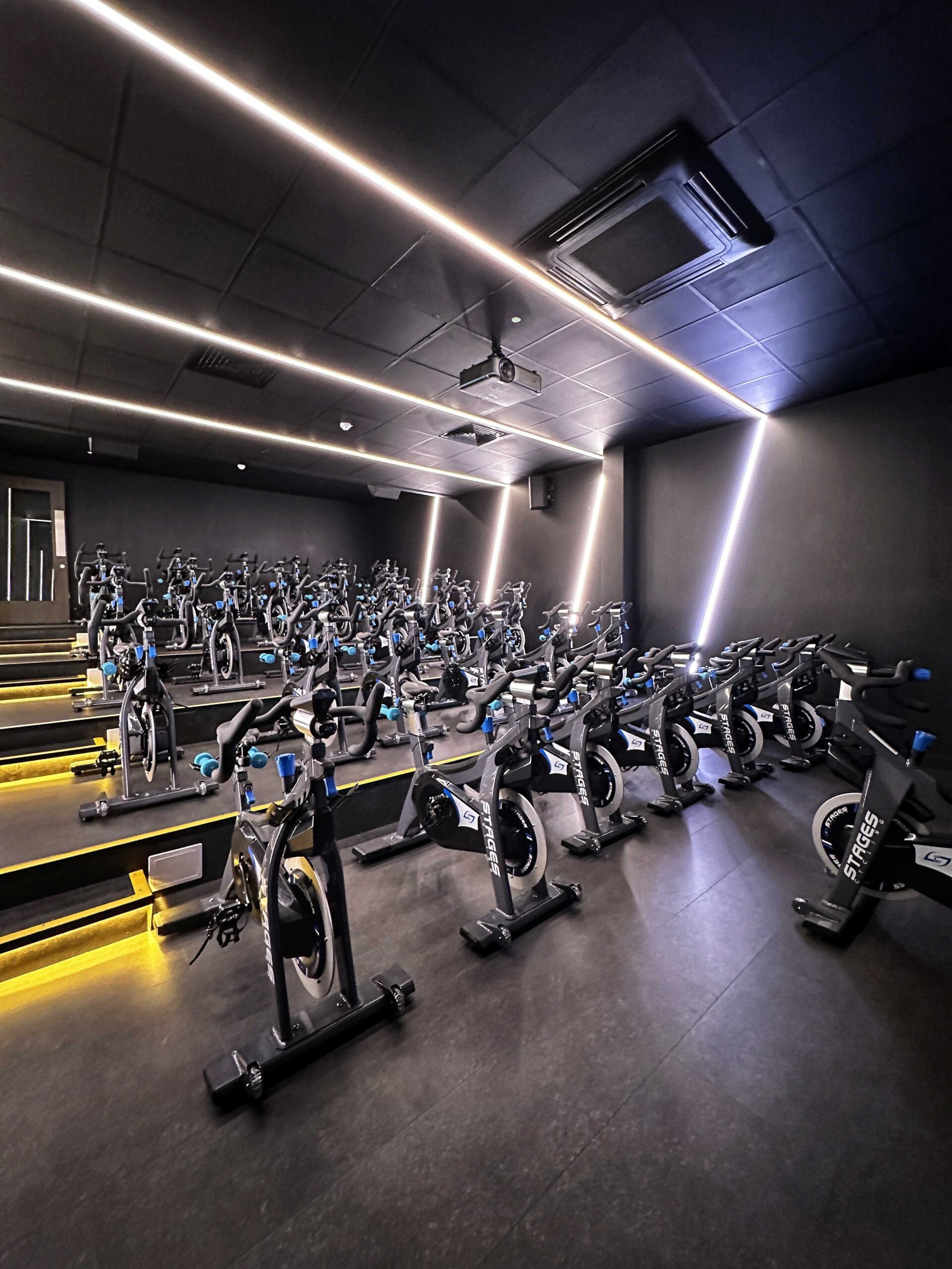 The spin studio at Zeno Health Club. Credit: The Manc Group