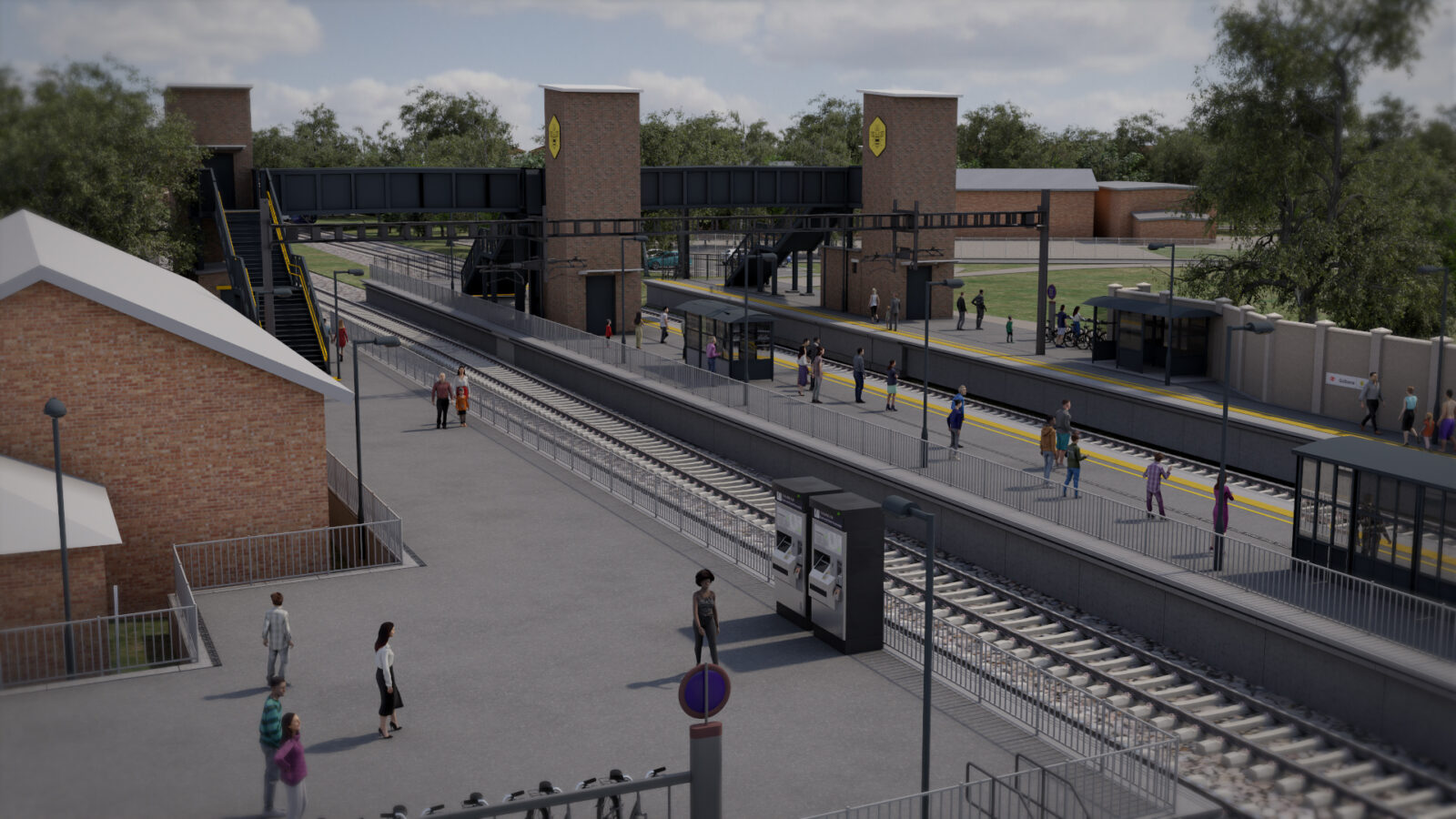 Golborne station CGI