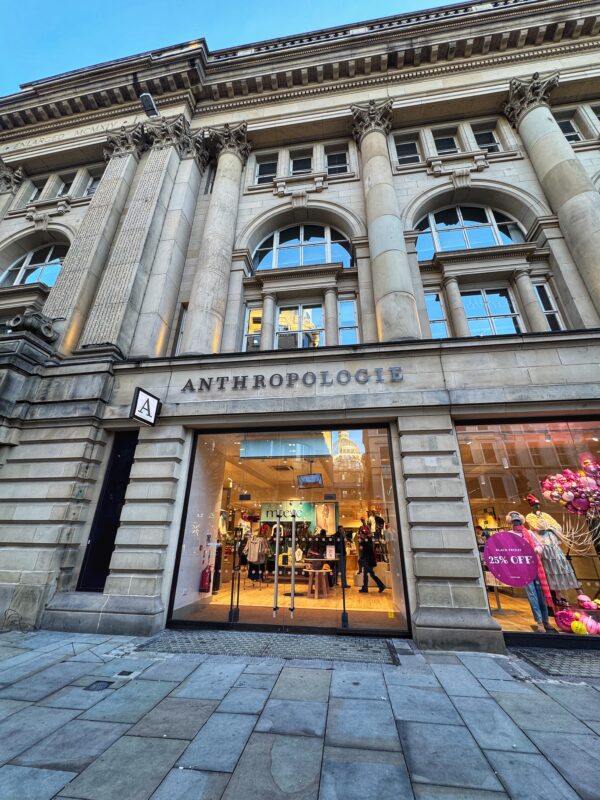 Anthropologie is now open in Manchester