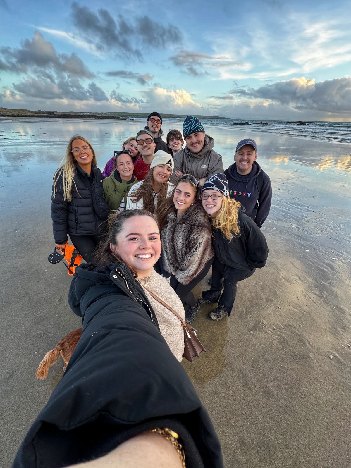 The Manc Team on the beach in Rhosneigr