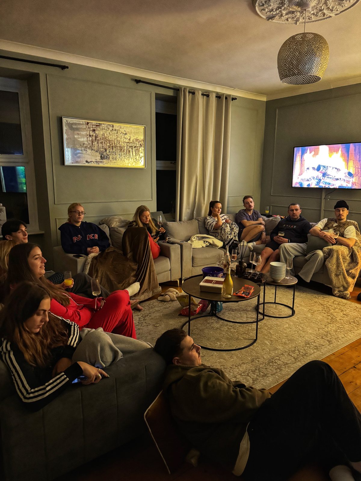 Movie night in the snug