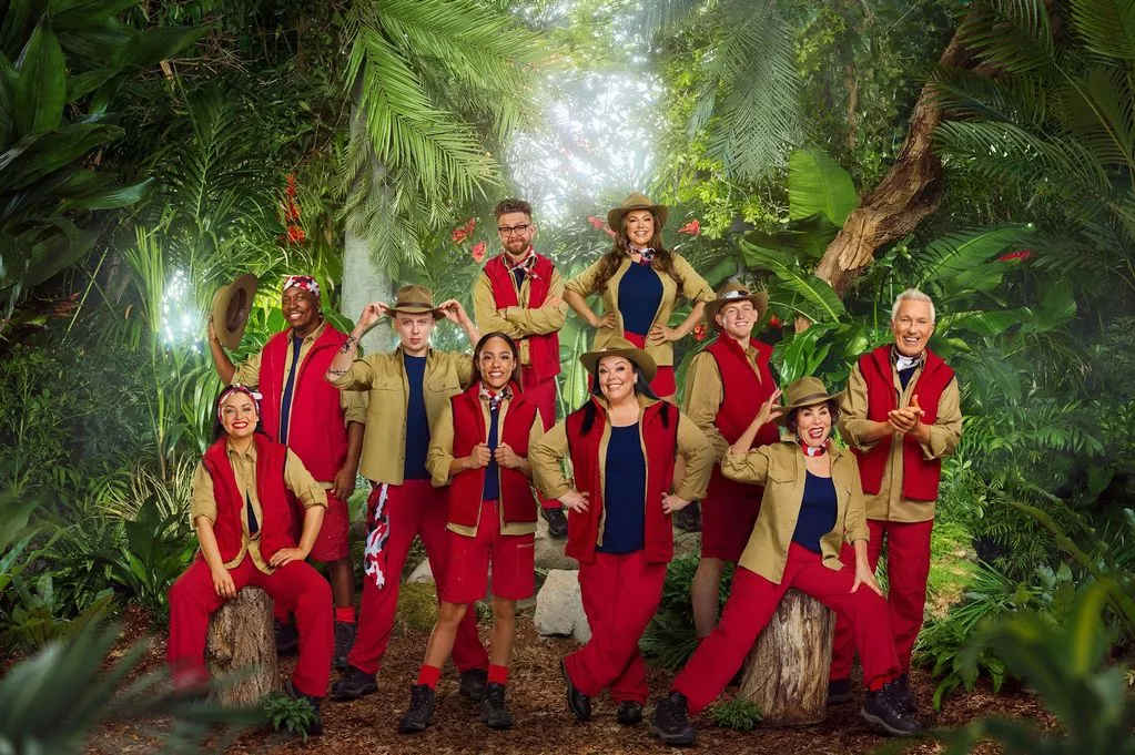 The full I'm A Celebrity 2025 line-up, including Manchester rapper Aitch. Credit: ITV