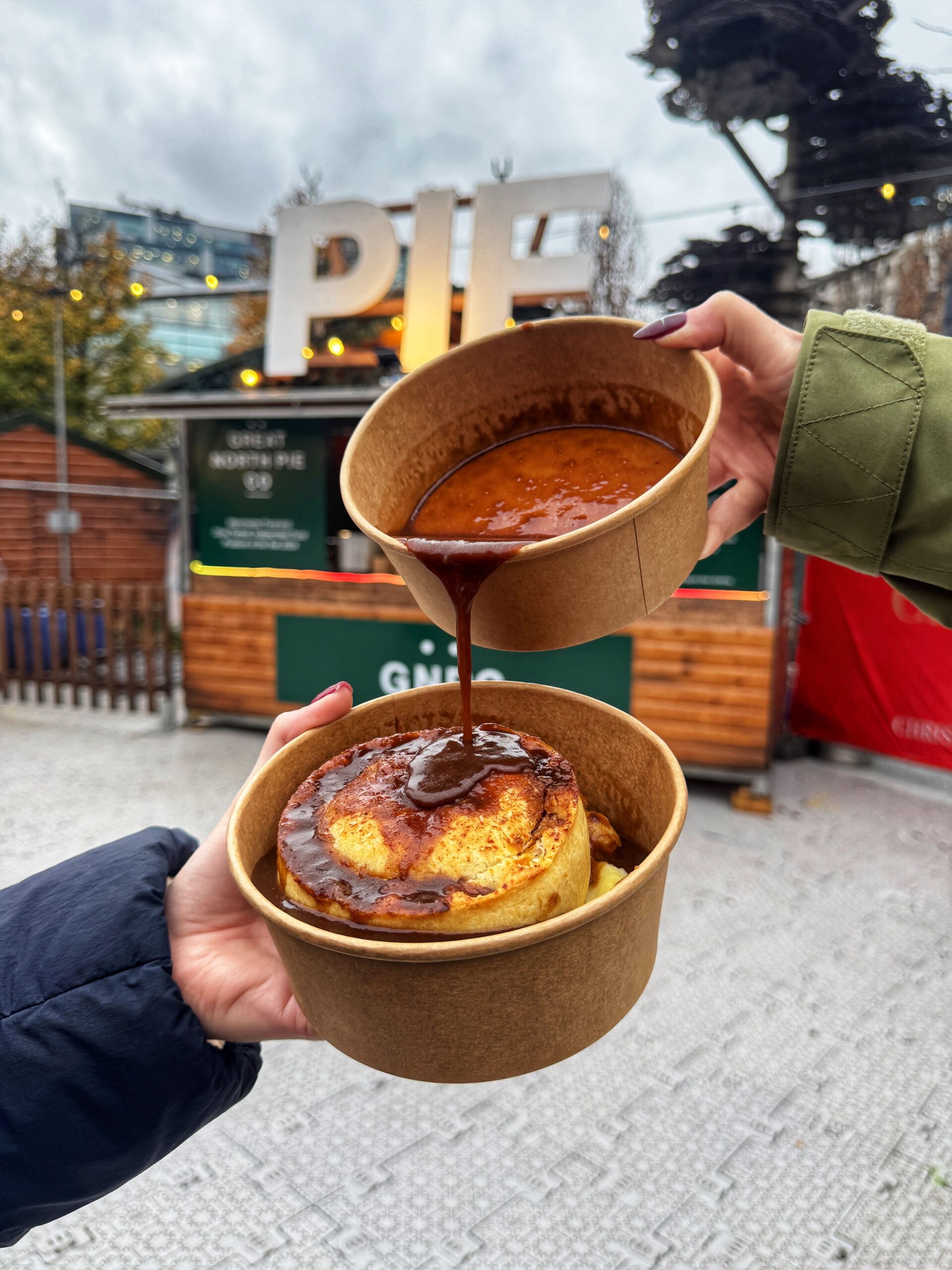 Food trader Great North Pie Co. at the Manchester Christmas Markets. Credit: The Manc Group
