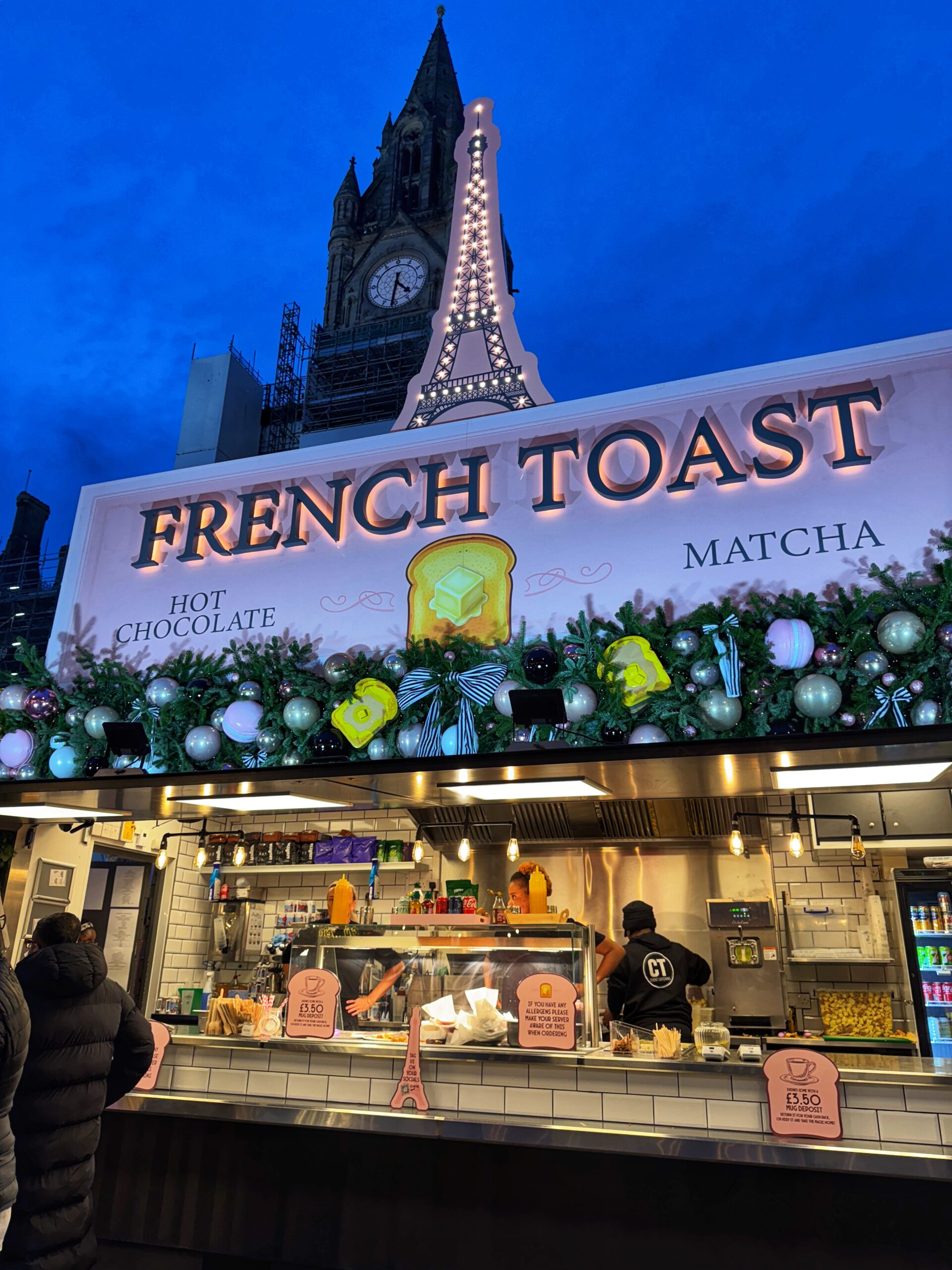 These mini French toasts are part of the new Albert Square Christmas markets in Manchester. Credit: The Manc Group