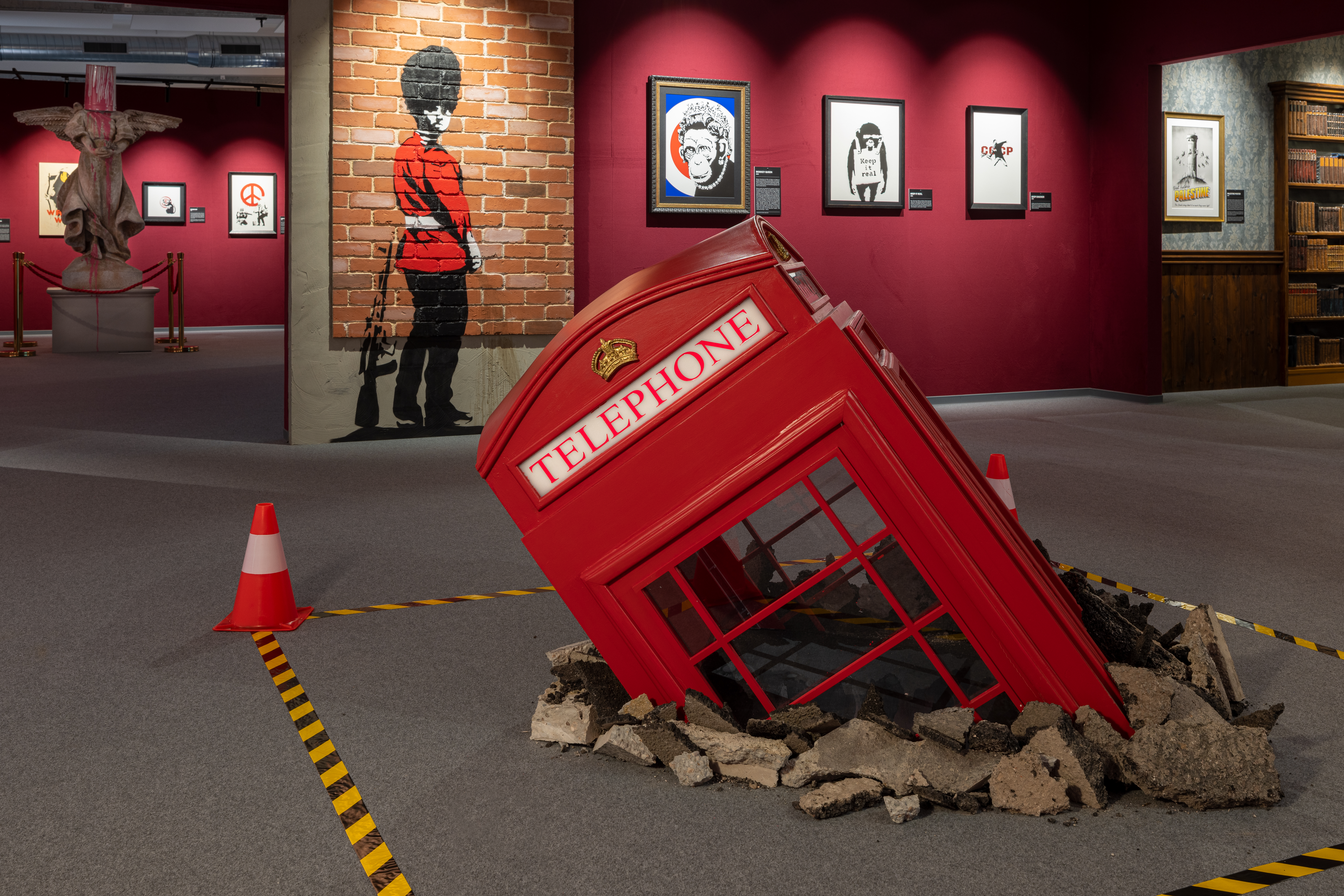 A glimpse inside The Mystery of Banksy exhibition