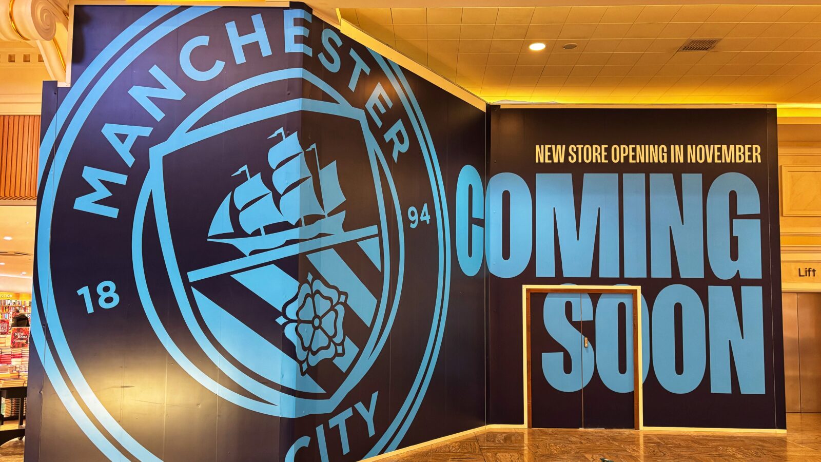 New Man City store location Trafford Centre