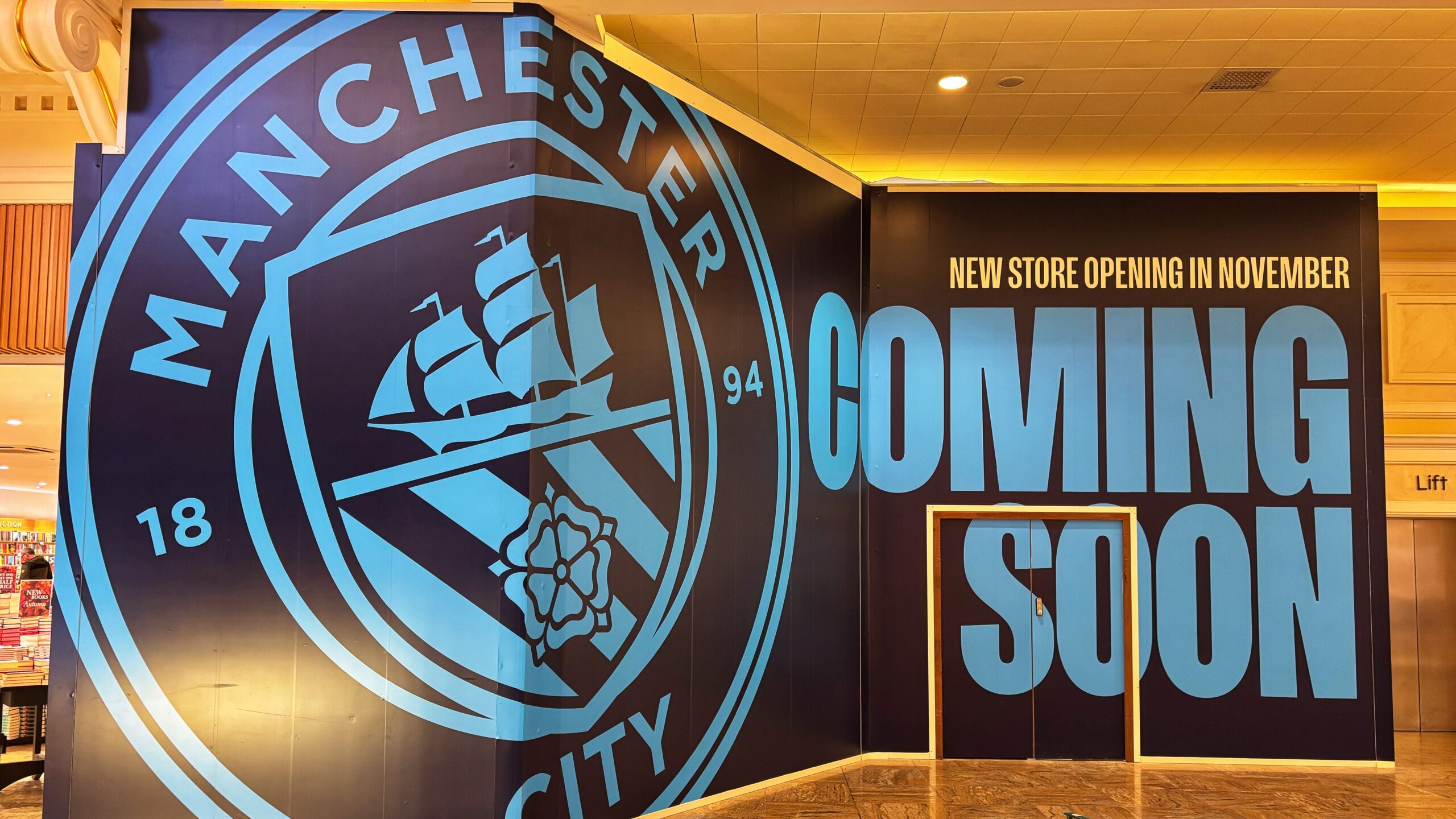 New Man City store location Trafford Centre