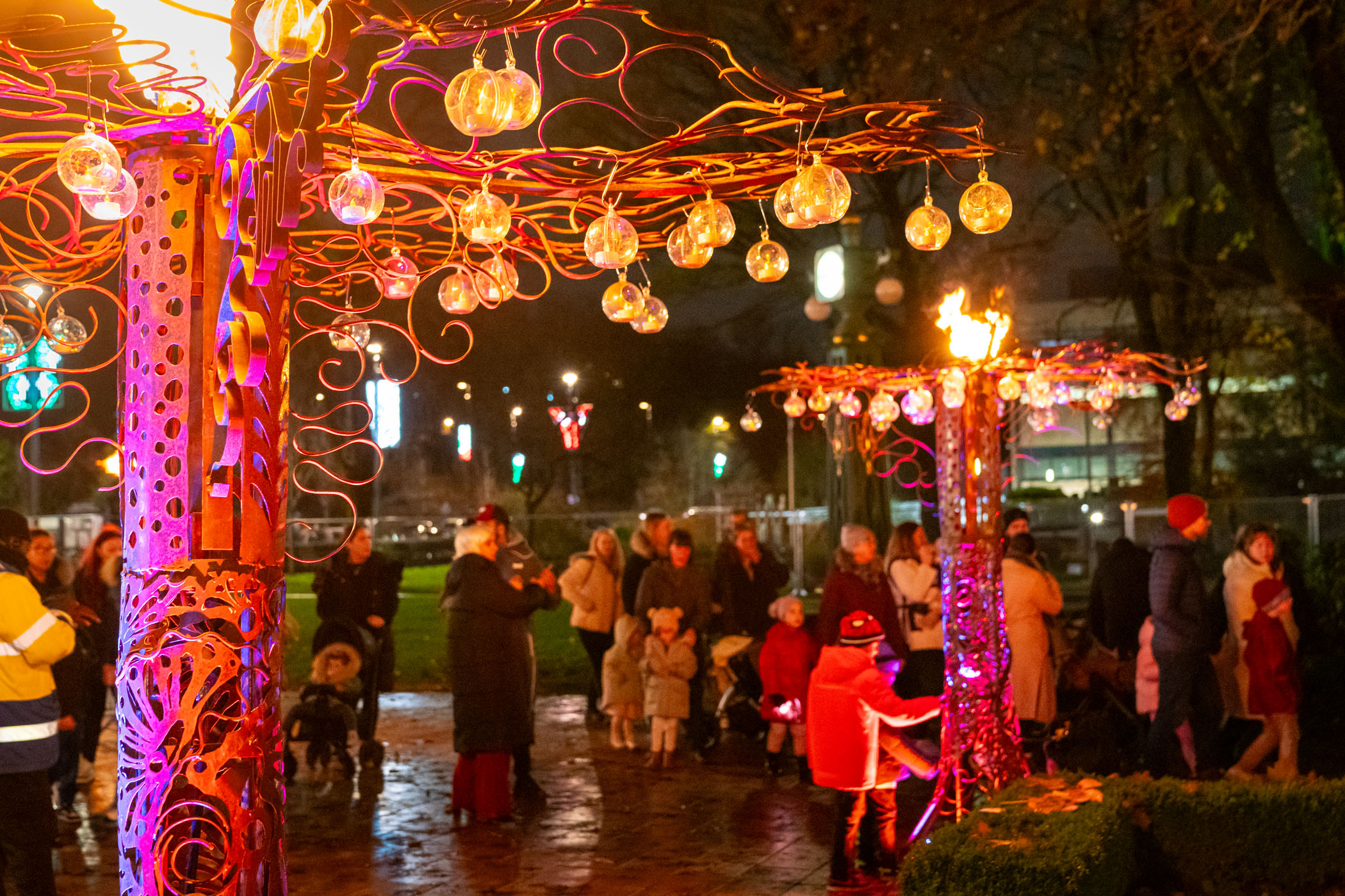 Displays will be open to walk through each evening