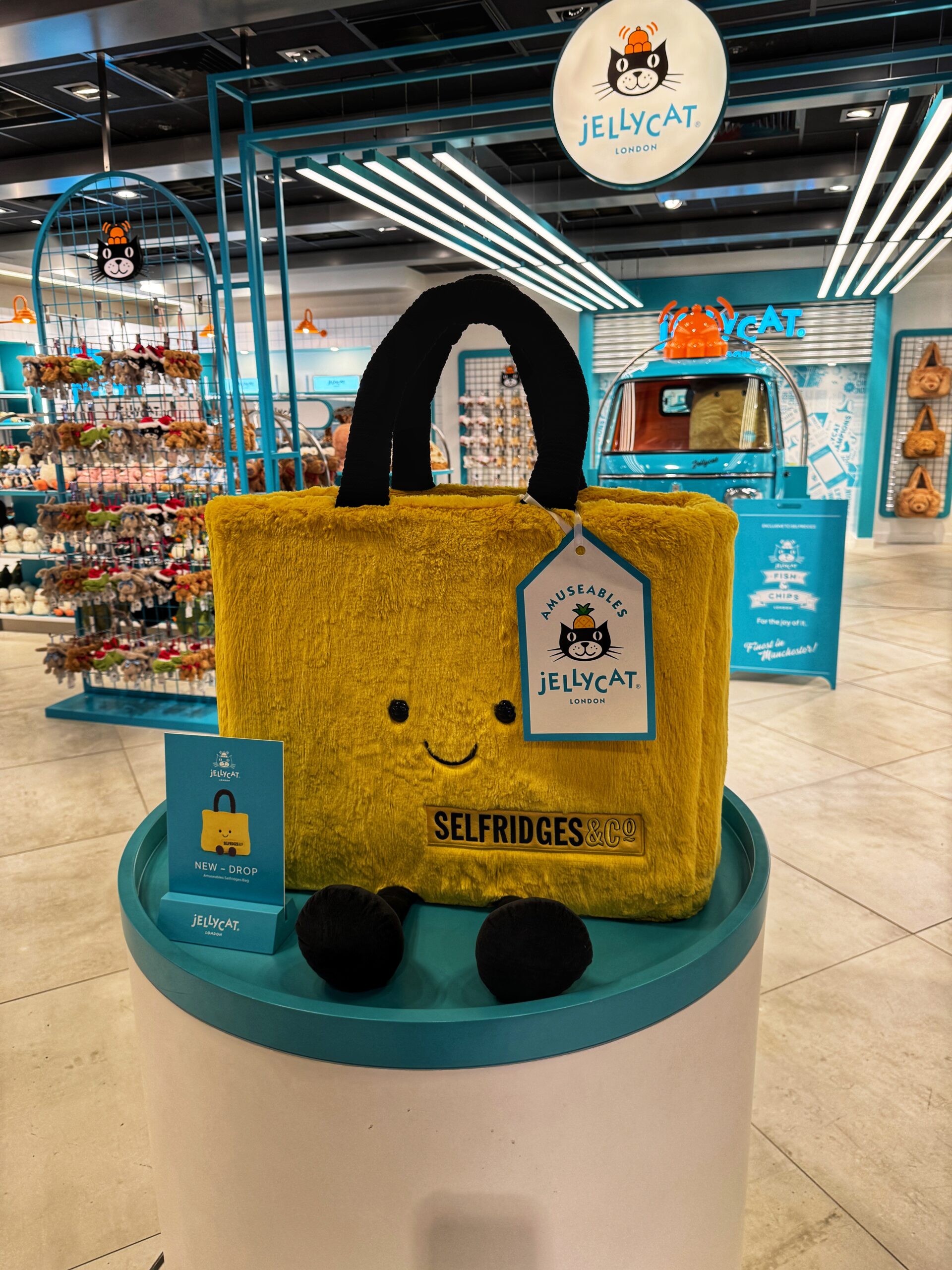 The Jellycat Amuseables Selfridges Bag. Credit: The Manc Group