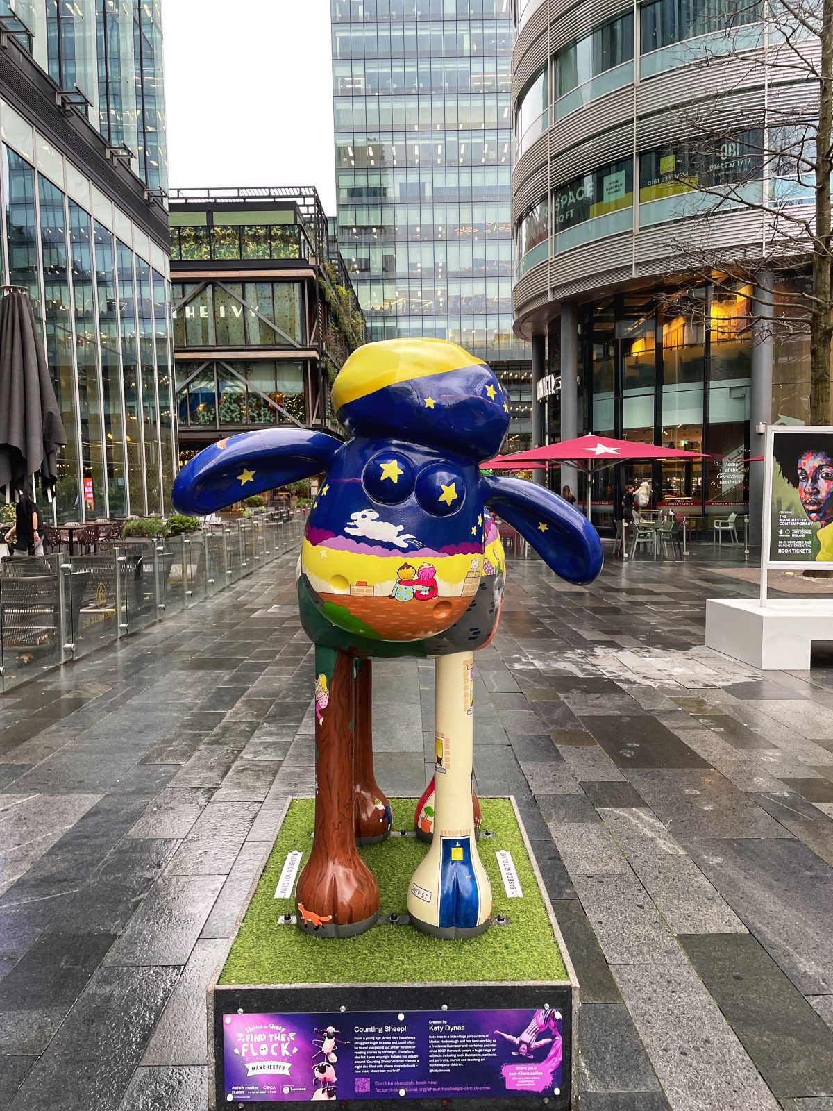 Part of the Shaun the Sheep sculpture trail