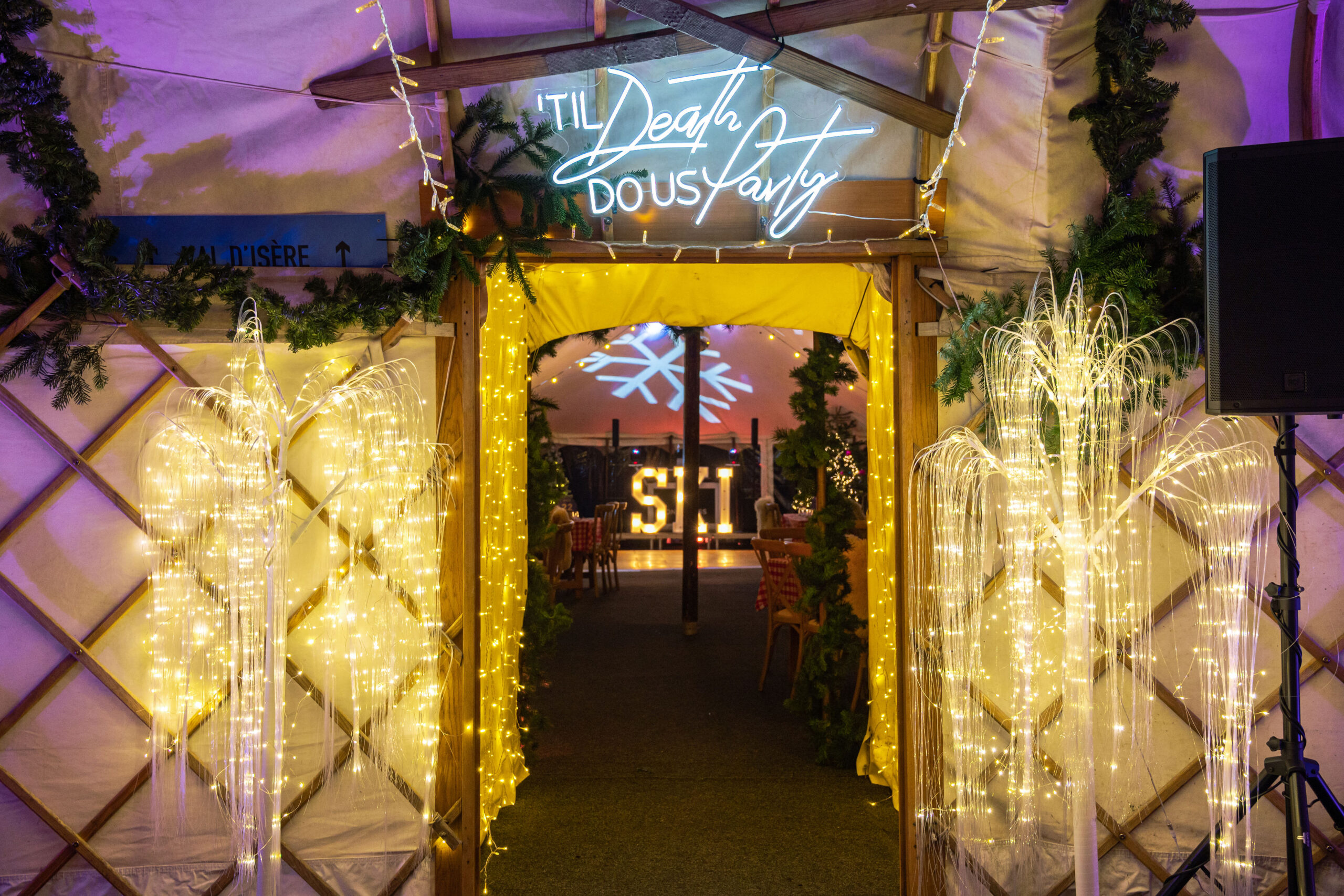 Inside the YurtBar pop-up