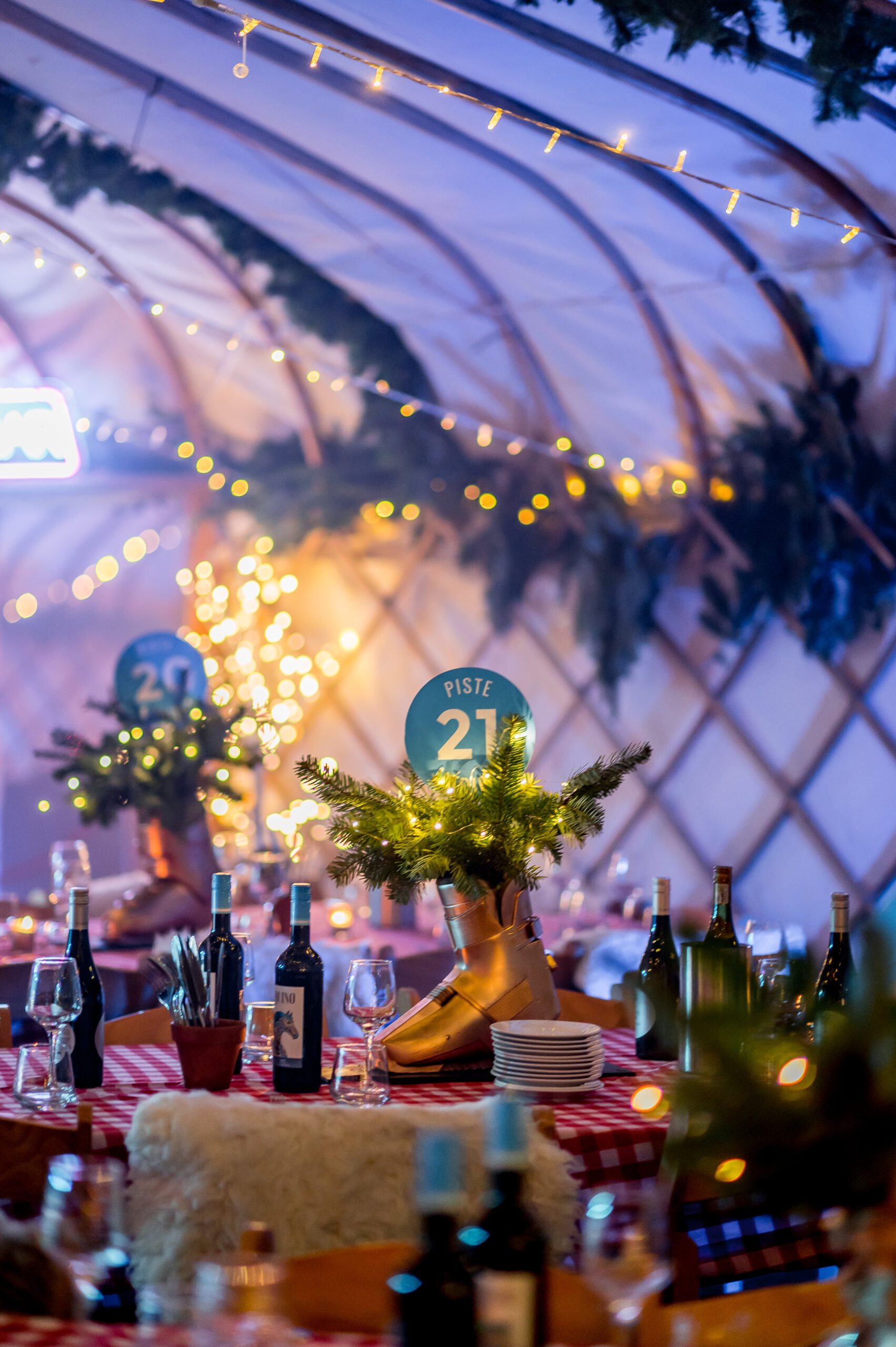 Inside the YurtBar pop-up