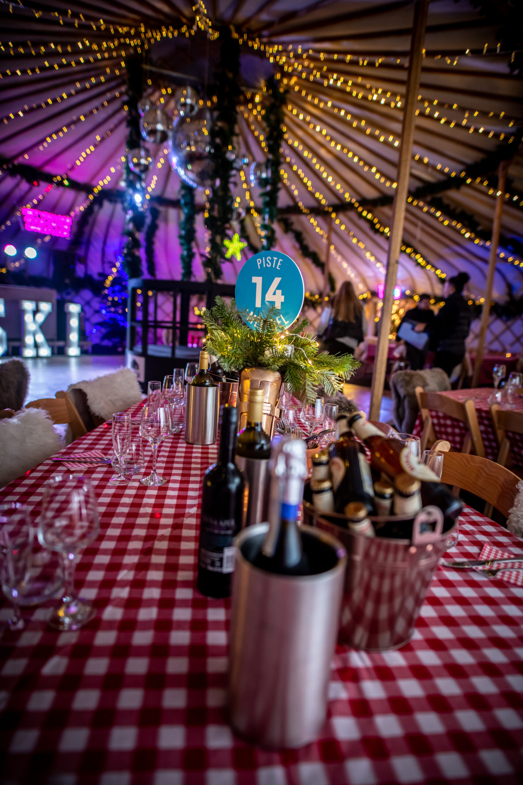 Inside the YurtBar pop-up