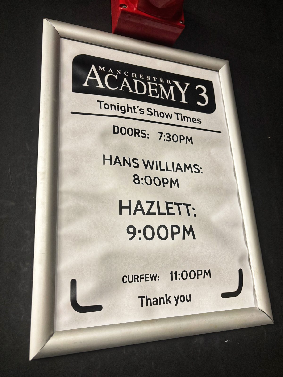 manchester academy gig 2025