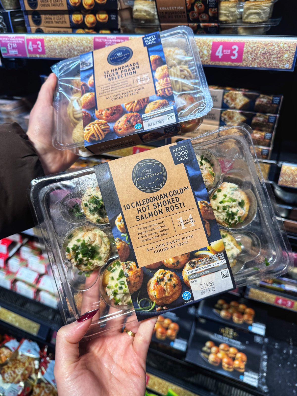 More seafood snacks from the M&S Christmas party food range