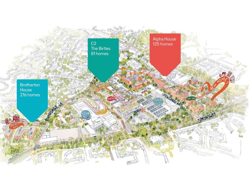 new social housing wythenshawe town centre