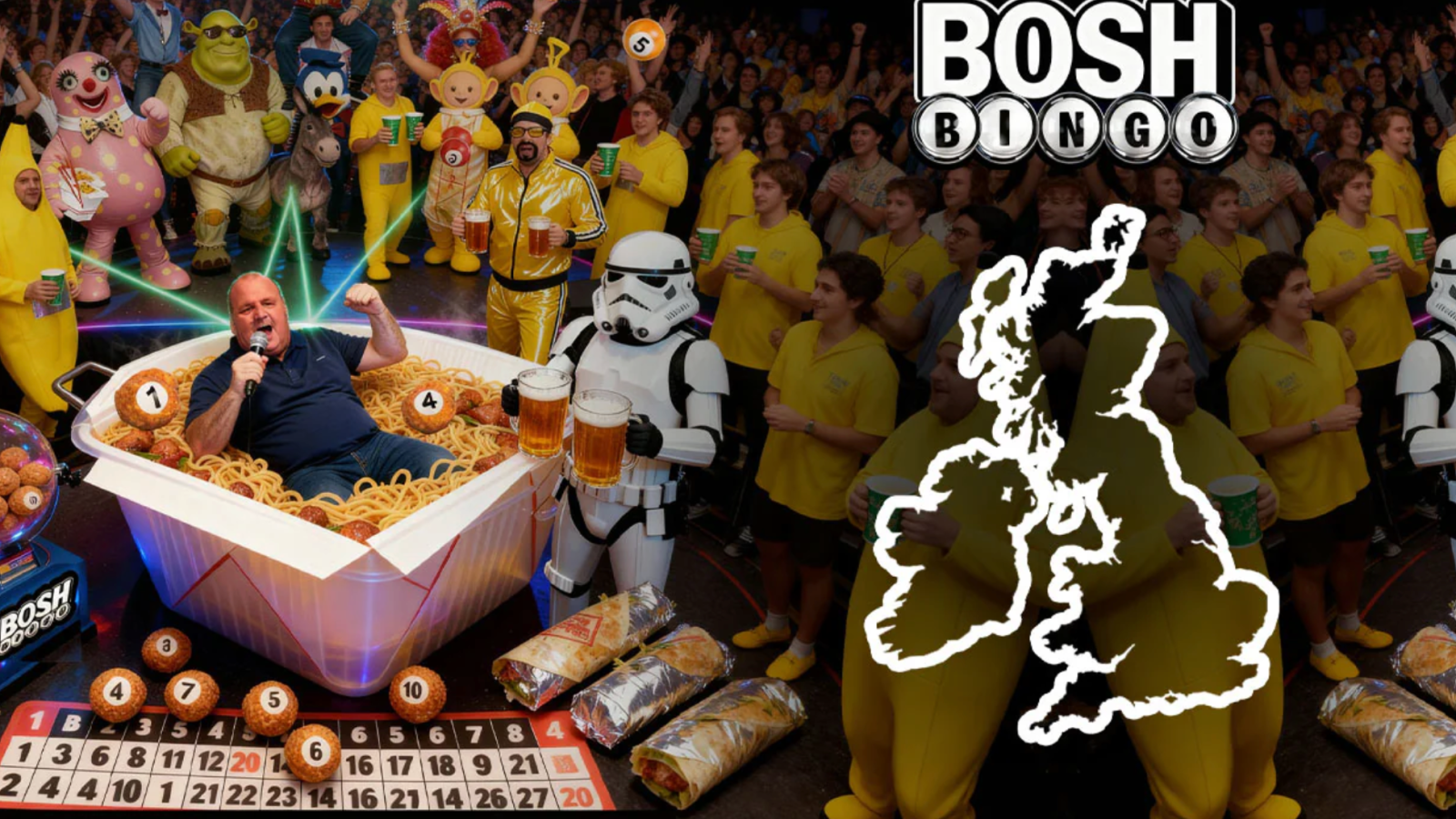 Big John Bosh Bingo nights tickets Manchester