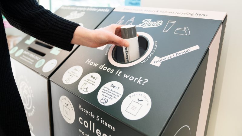 Boots empties recycling scheme explained