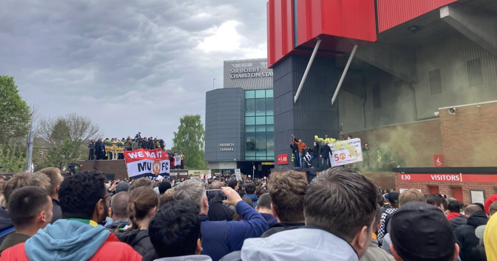 Next Man United protest plans by The 1958 fan info