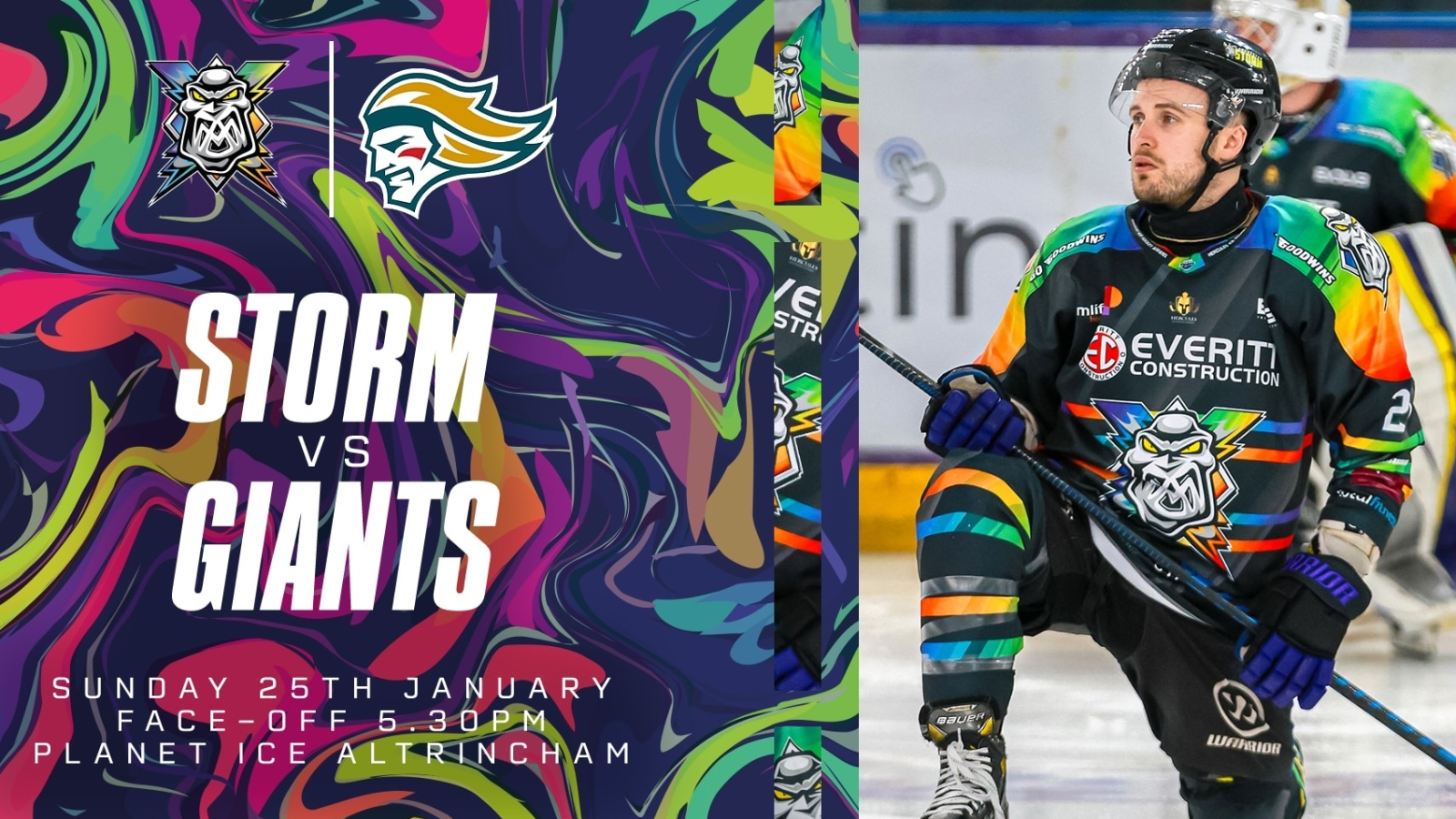 Manchester Storm v Belfast Giants Pride Night game 2026 tickets