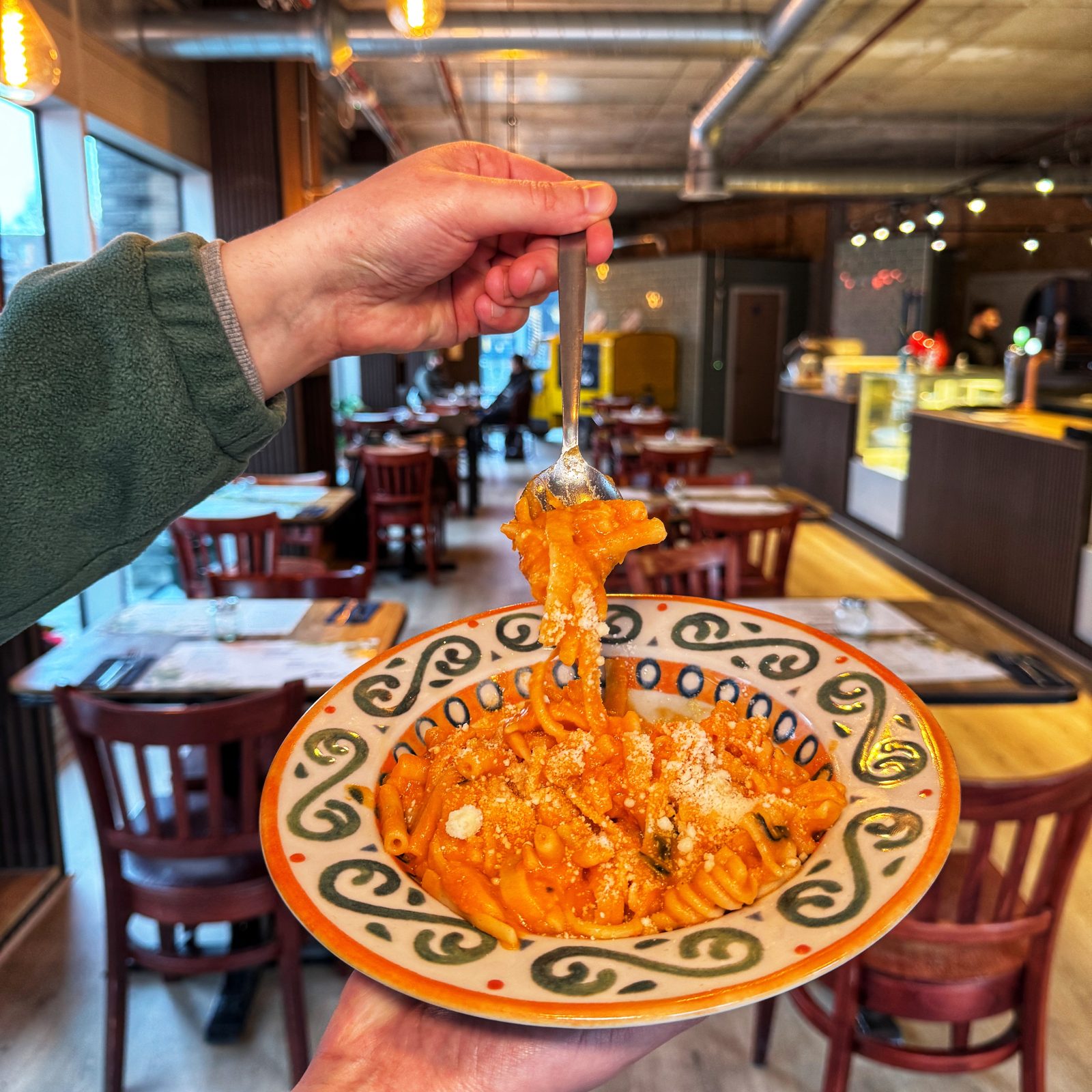 veggie pasta places manchester