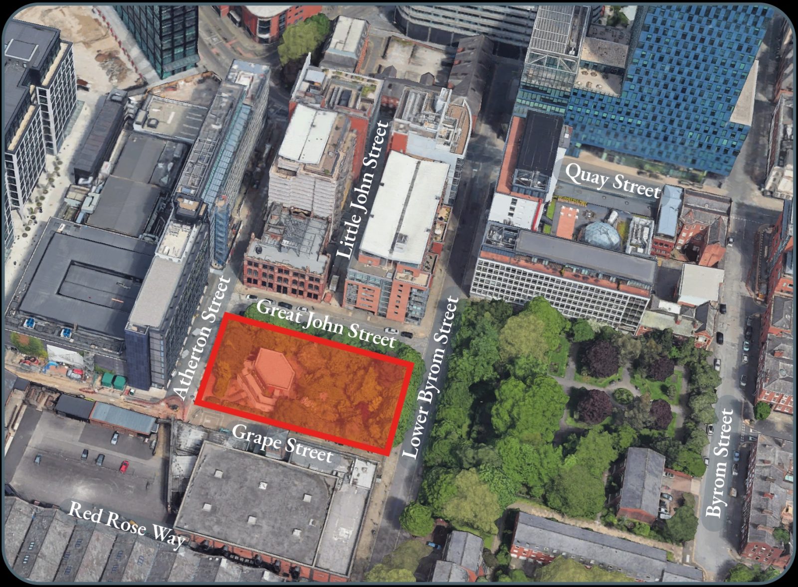 Where the new townhouses could be built in Manchester. Credit: PH Property Holdings Ltd
