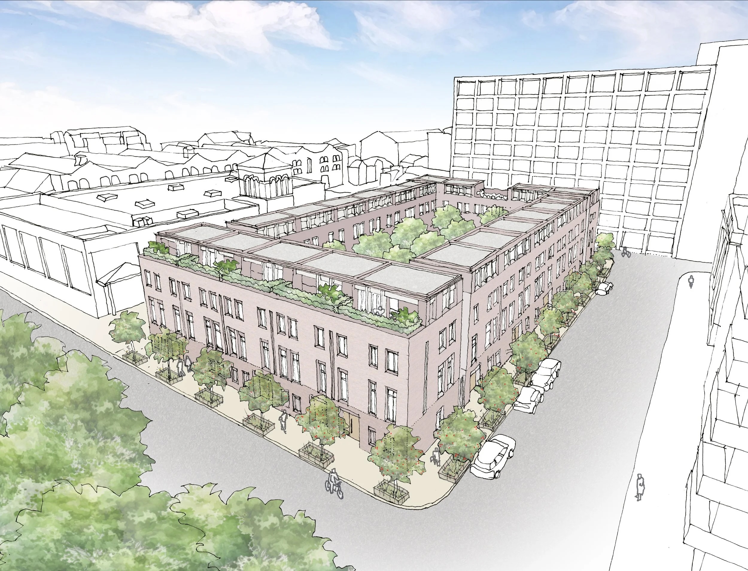 There are plans to build new townhouses right in the heart of Manchester city centre