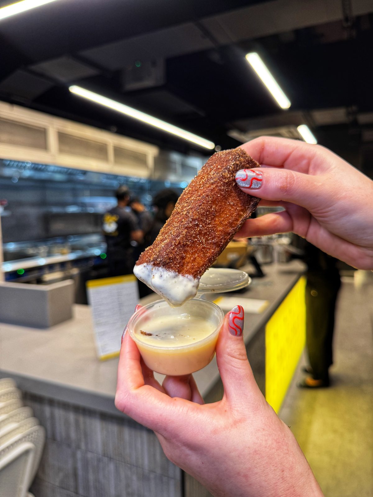 The French toast sticks with maple custard