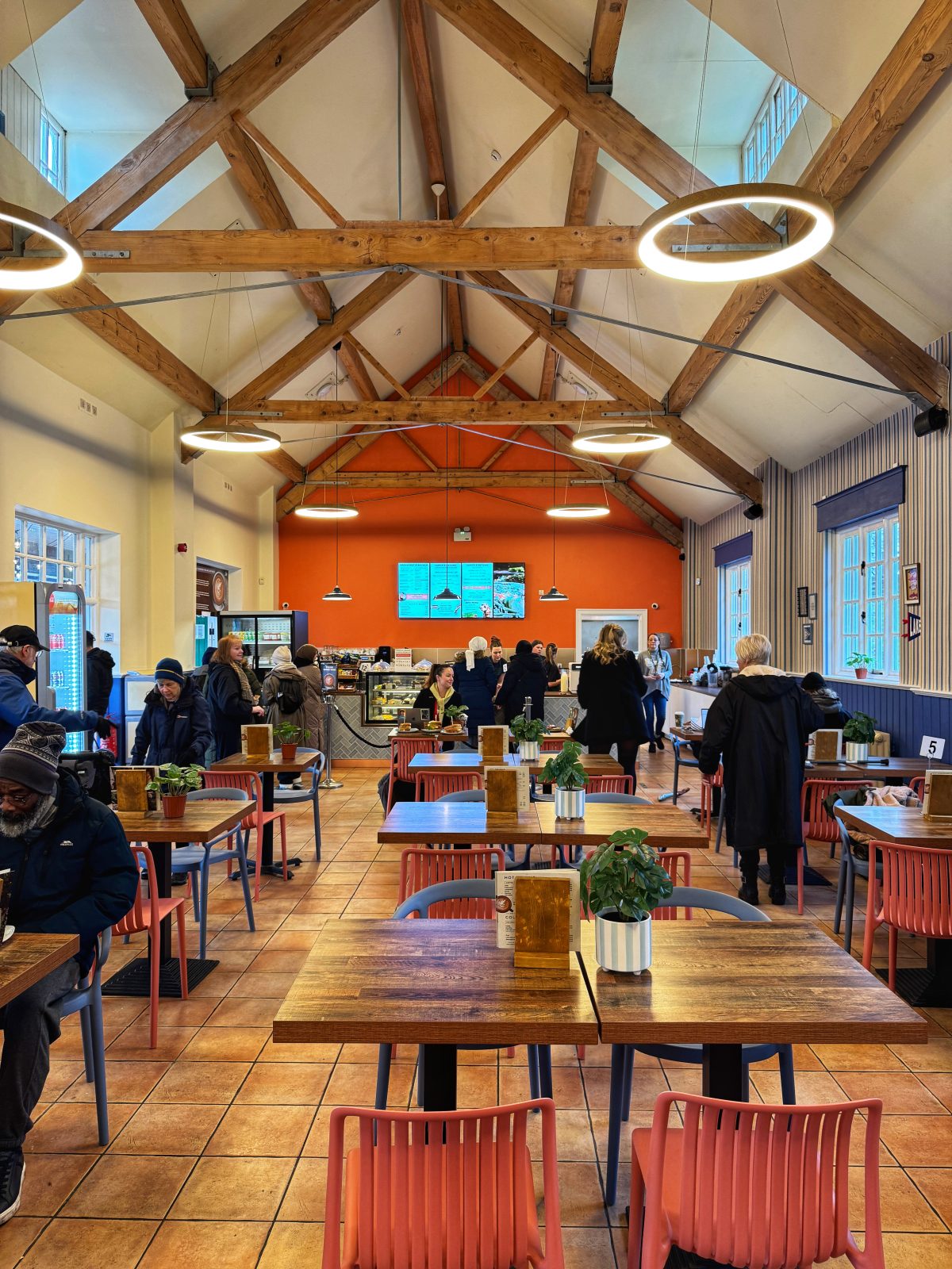 Inside the refurbished cafe