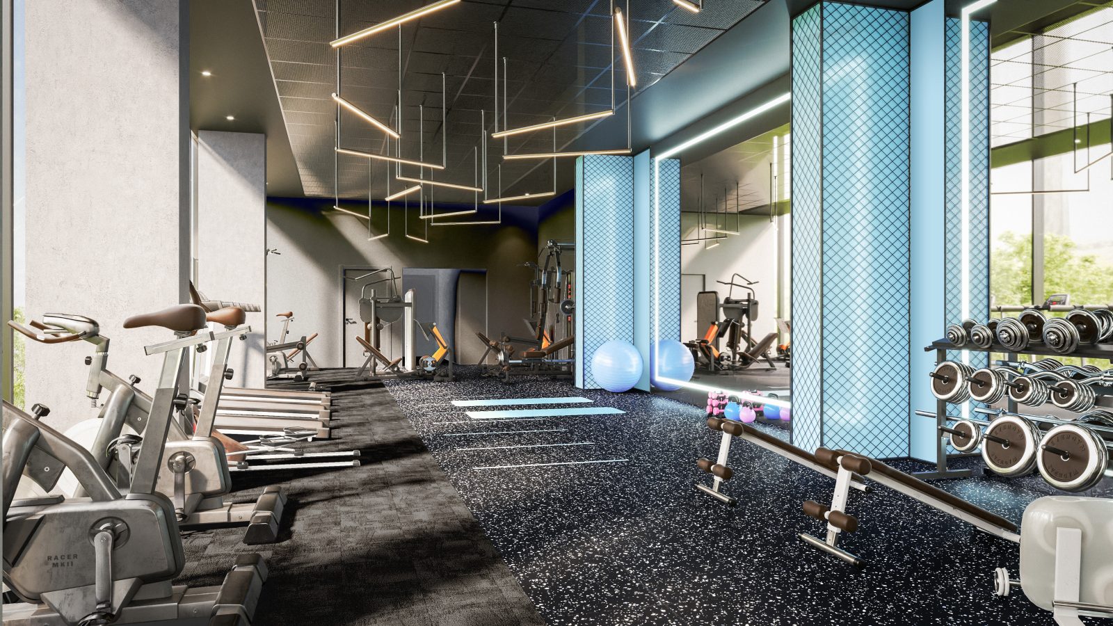 The gym space at The Medlock