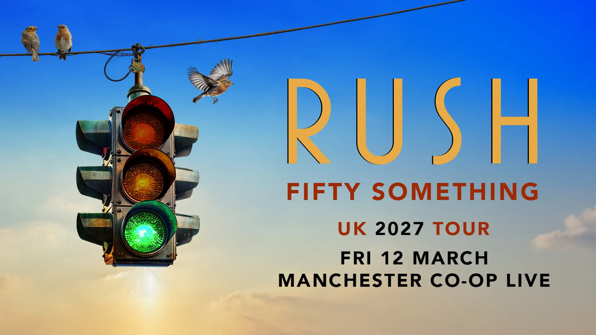 Rush Manchester gig tickets Co-op Live 2027