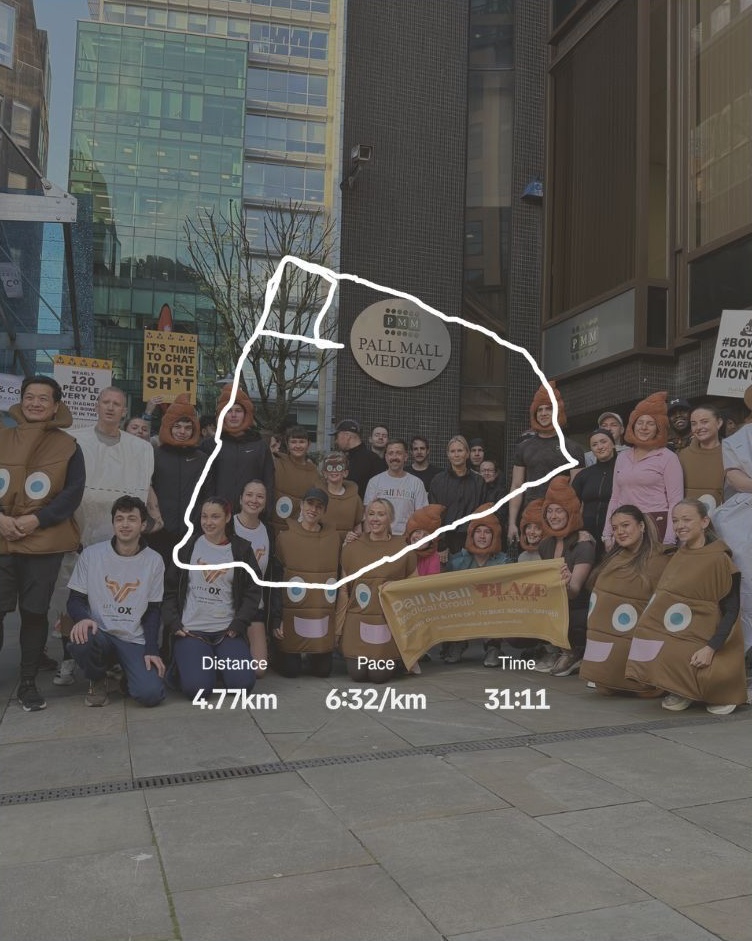 poo run route bowel cancer awareness
