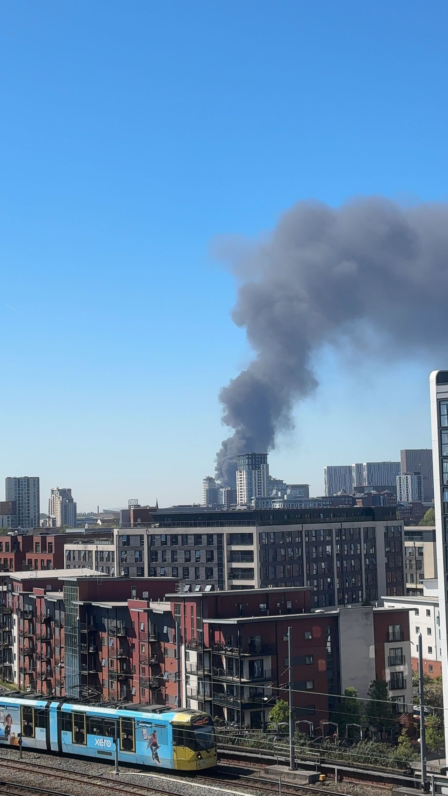 Greater Manchester residents urged to keep windows closed as HUGE blaze breaks out