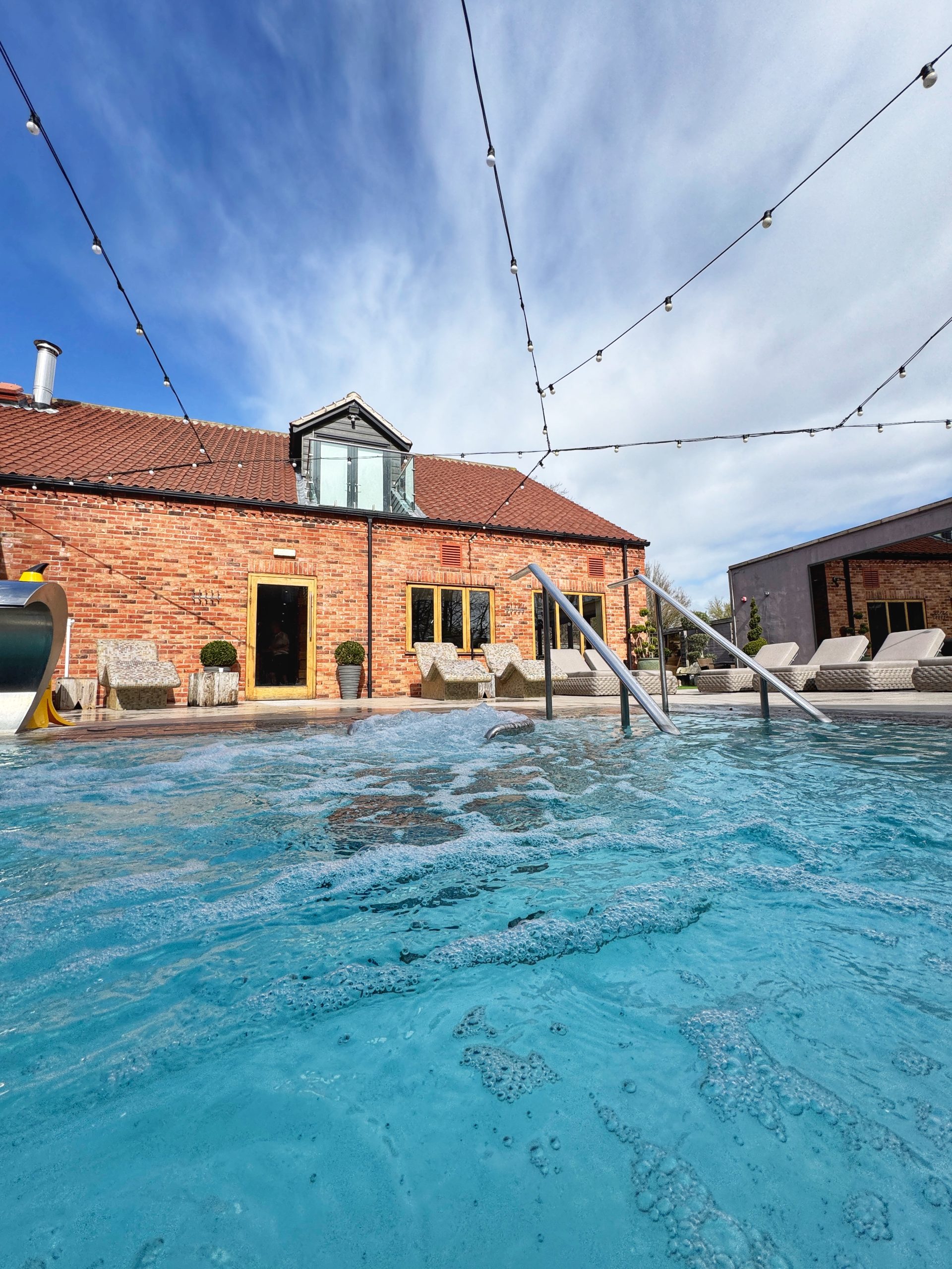 The outdoor pool at Ye Olde Bell