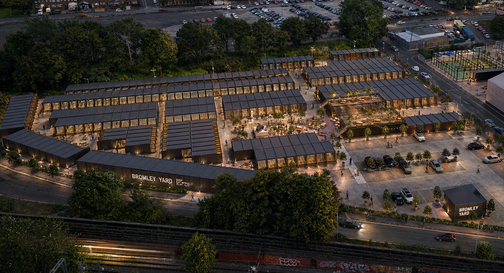 New shipping container village planned for Manchester. Credit: Meanwhile Creative