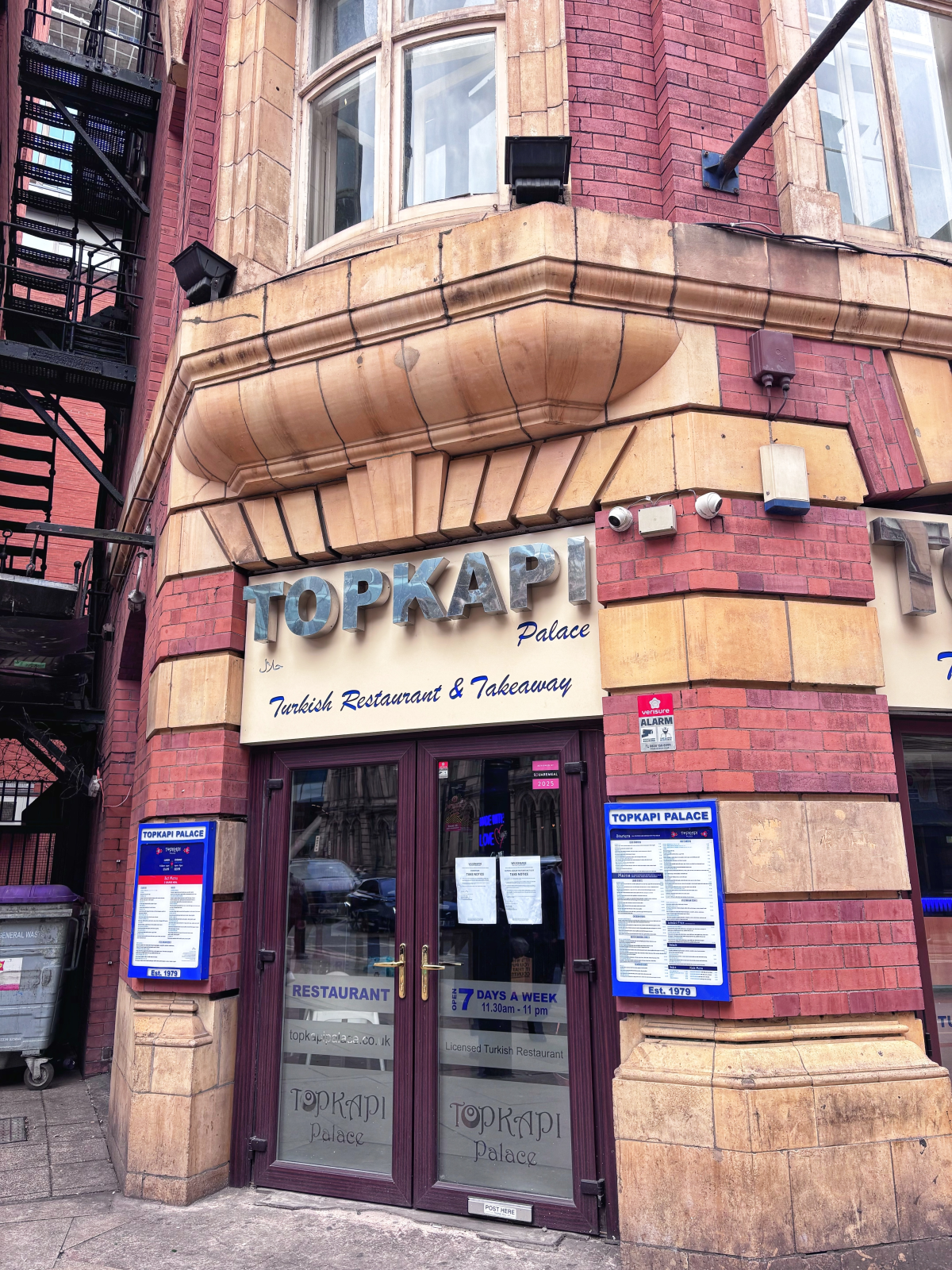 topkapi palace closed manchester