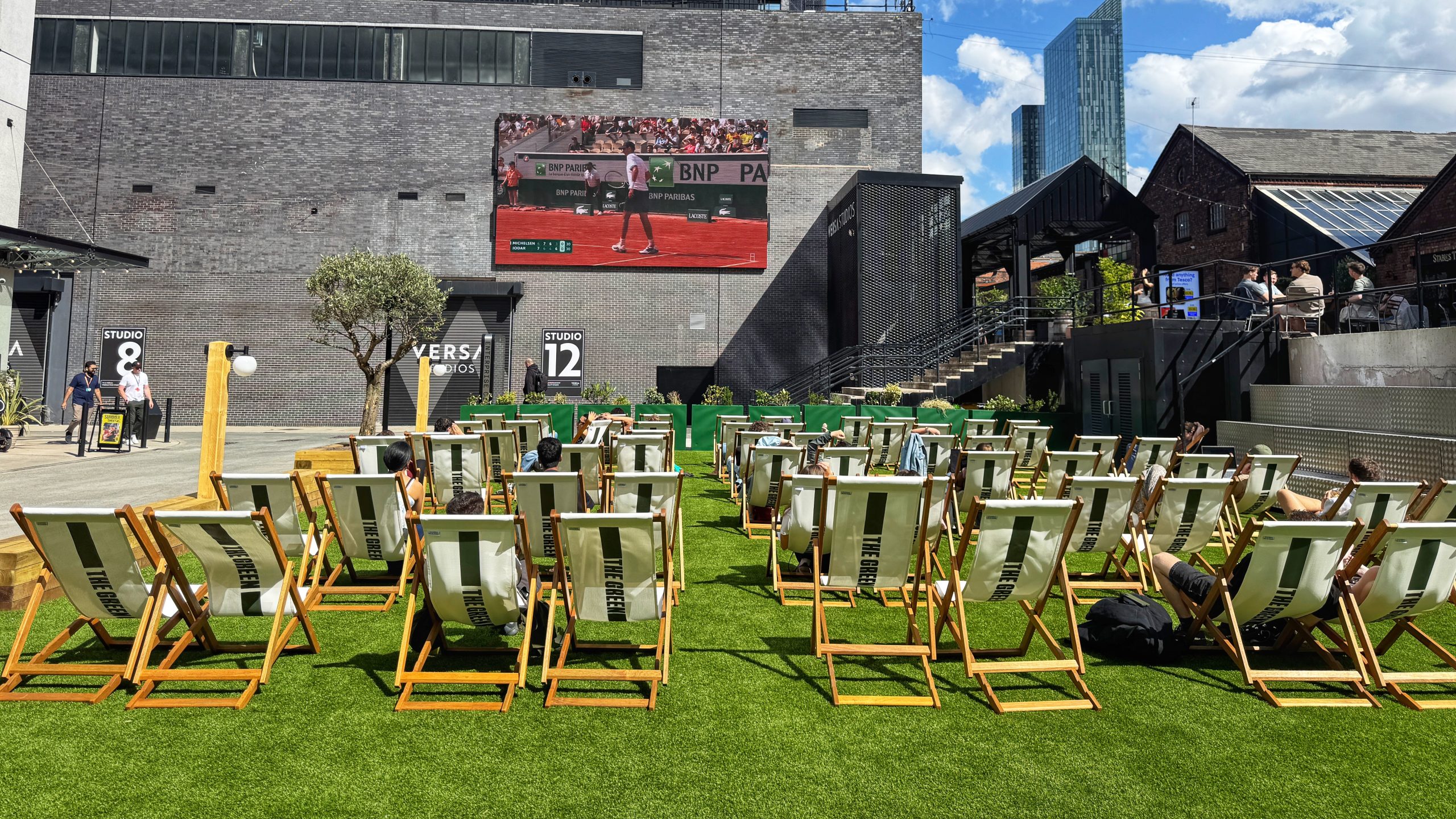The new Green beer garden Manchester city centre