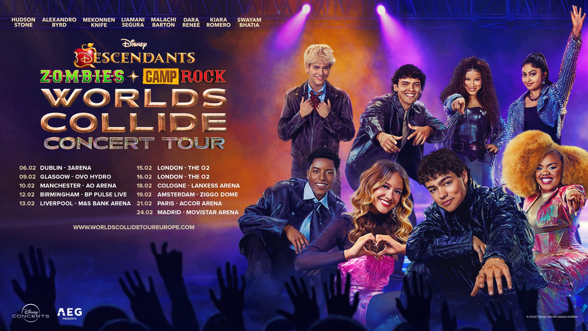 Disney World Collide live concert tour Manchester date tickets