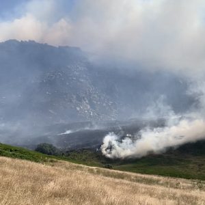 Fire at Dovestone Reservoir