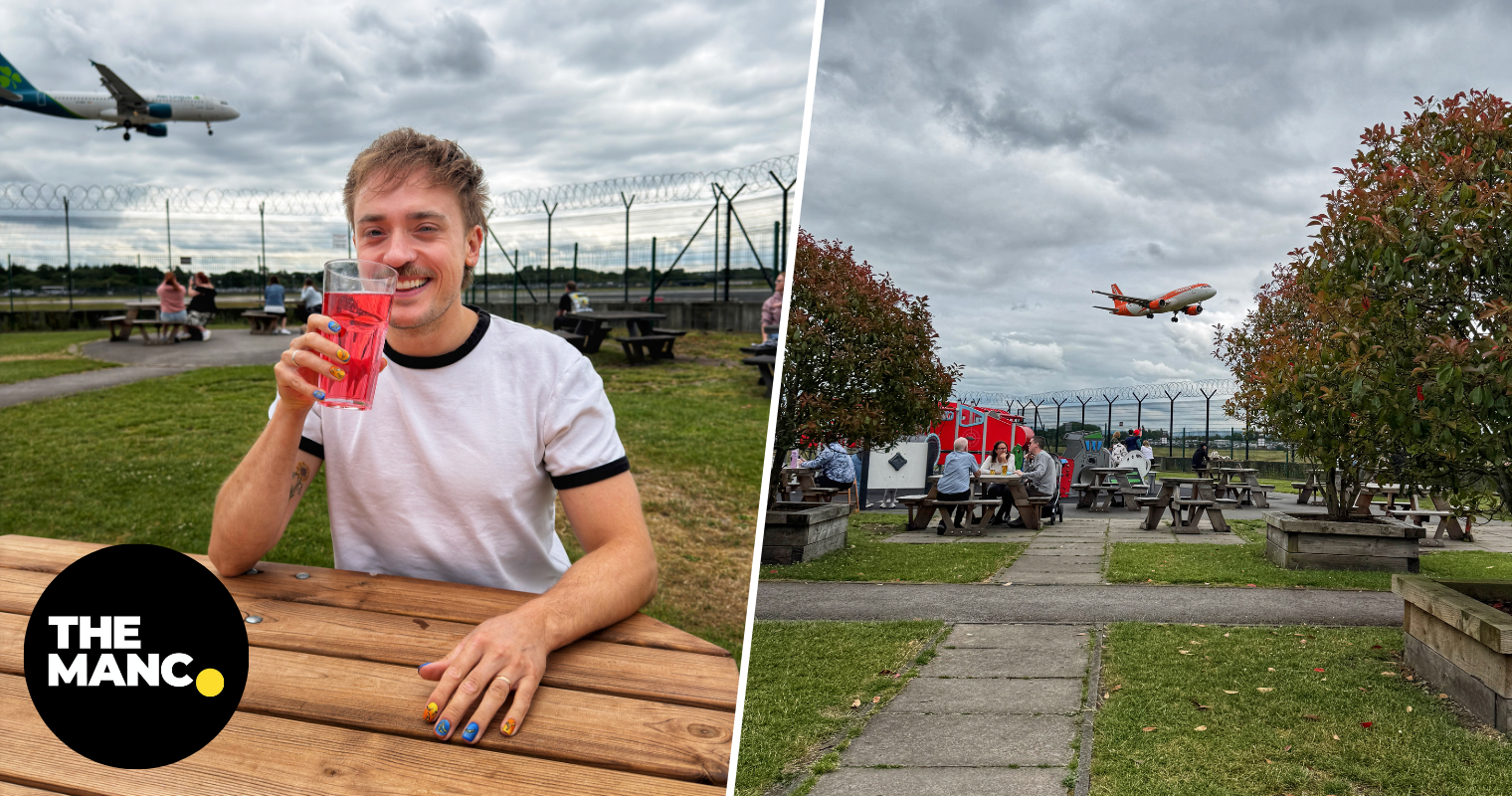 The fantastic pub near Manchester Airport that's a perfect plane-spotting site