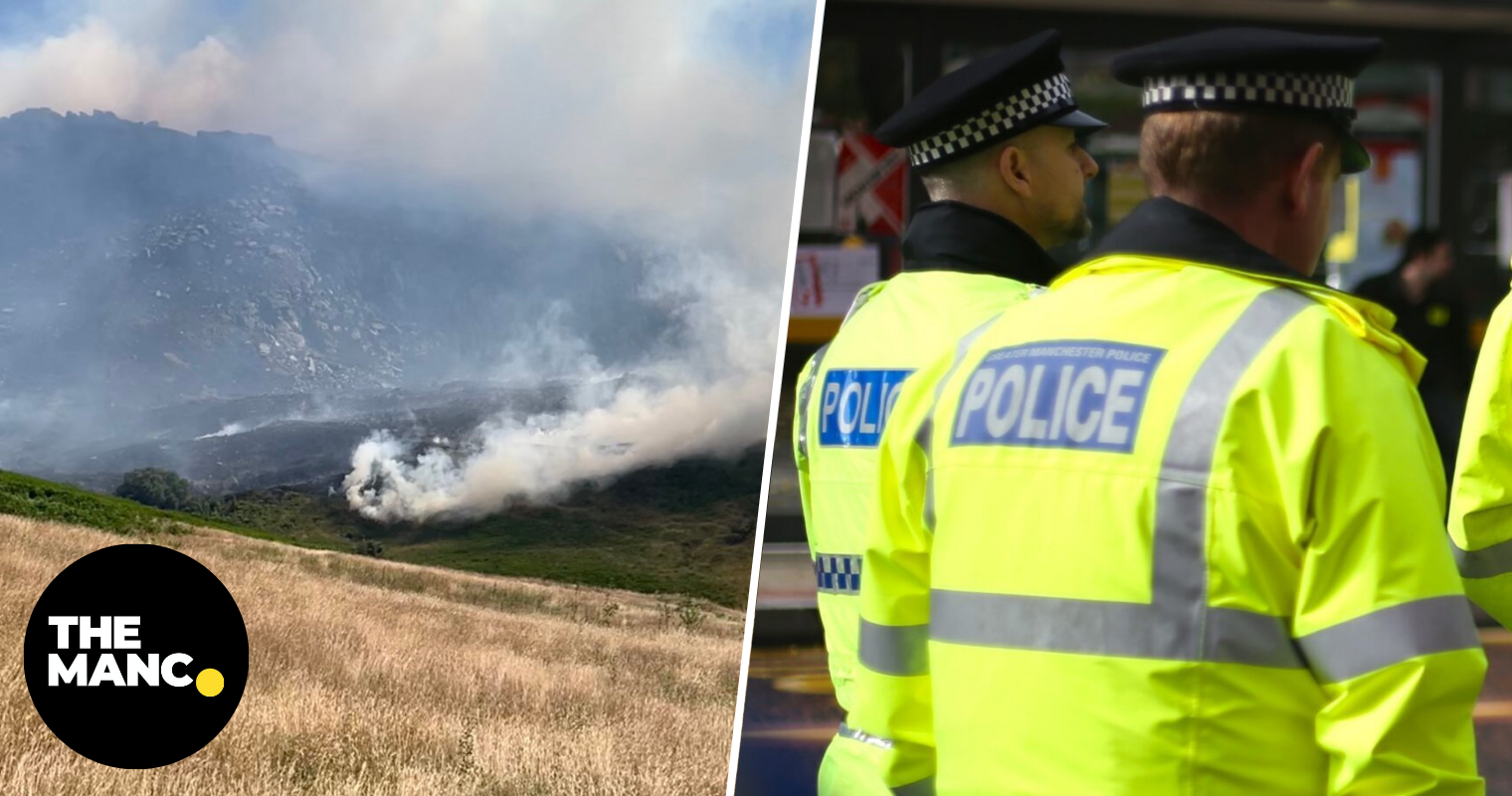 Woman arrested on suspicion of arson over moorland fire near Dovestone Reservoir