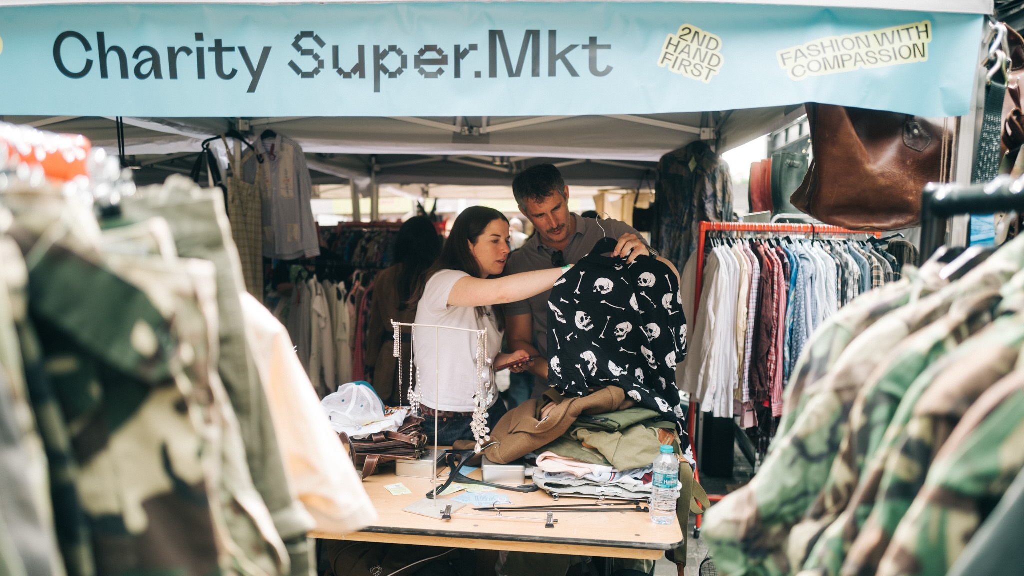 charity vintage clothing market Manchester Arndale