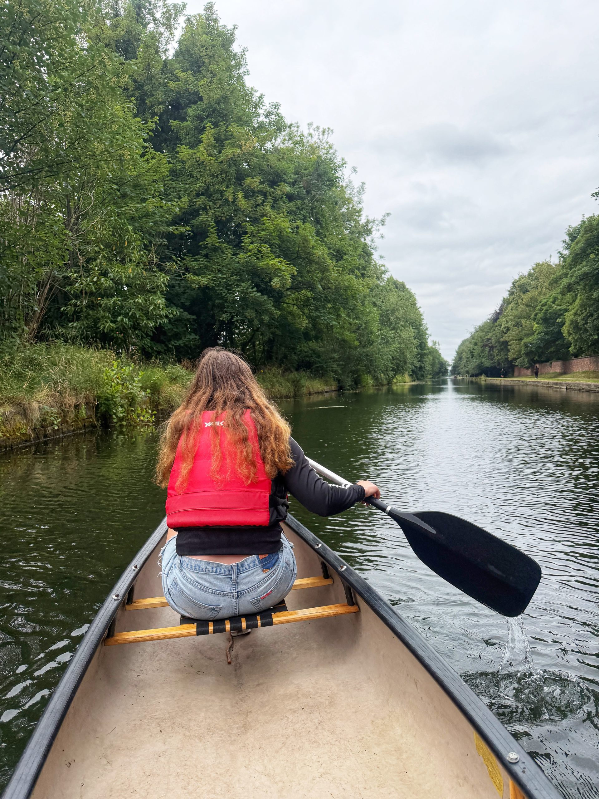 Paddling down the Bridgewater Canal in Greater Manchester