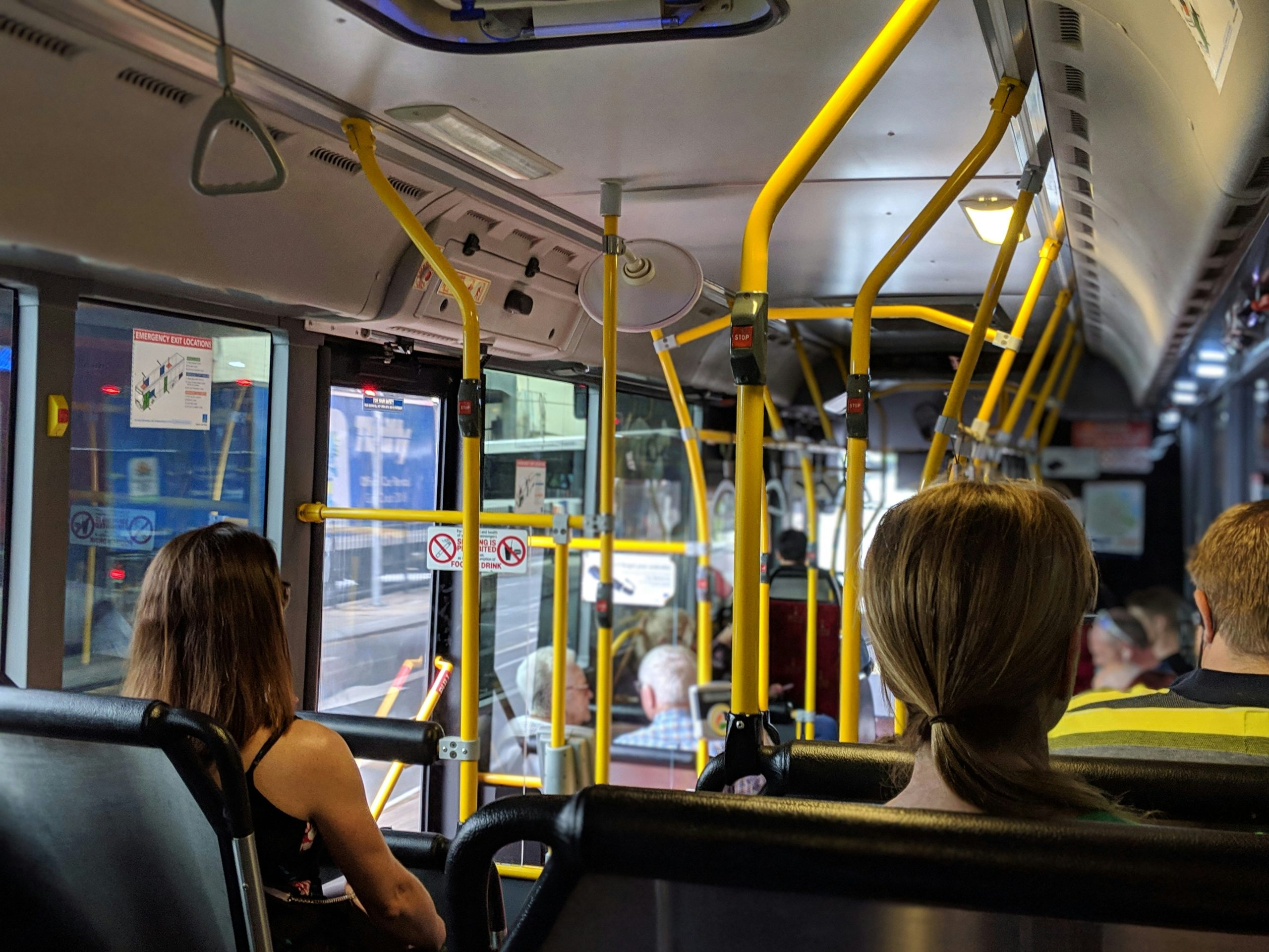 People on a bus