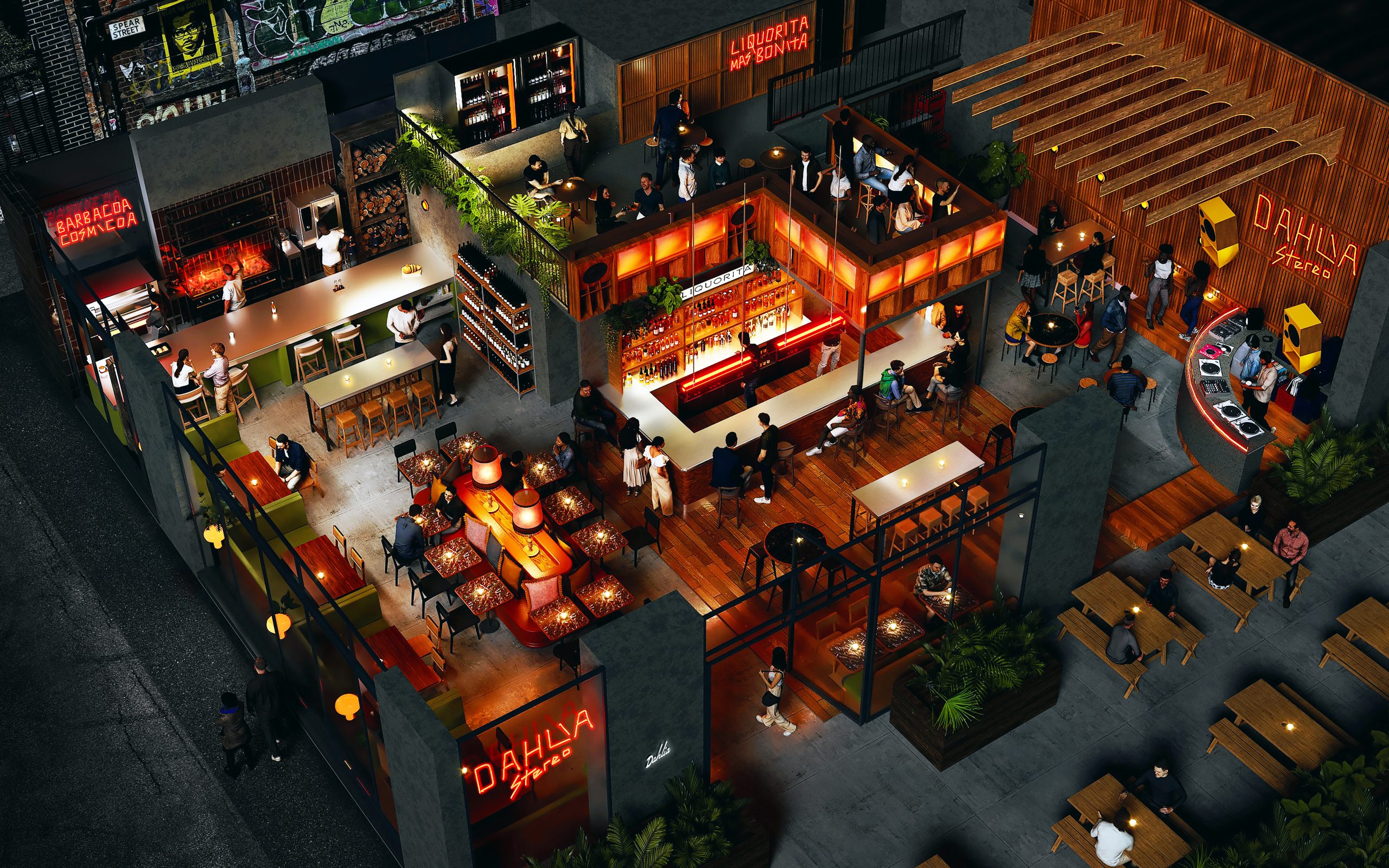 A bird's eye view of Dahlia, the Northern Quarter's new Latin BBQ restaurant