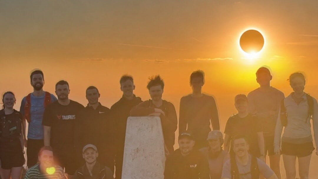 Manchester eclipse running route Trail Division hike 2026