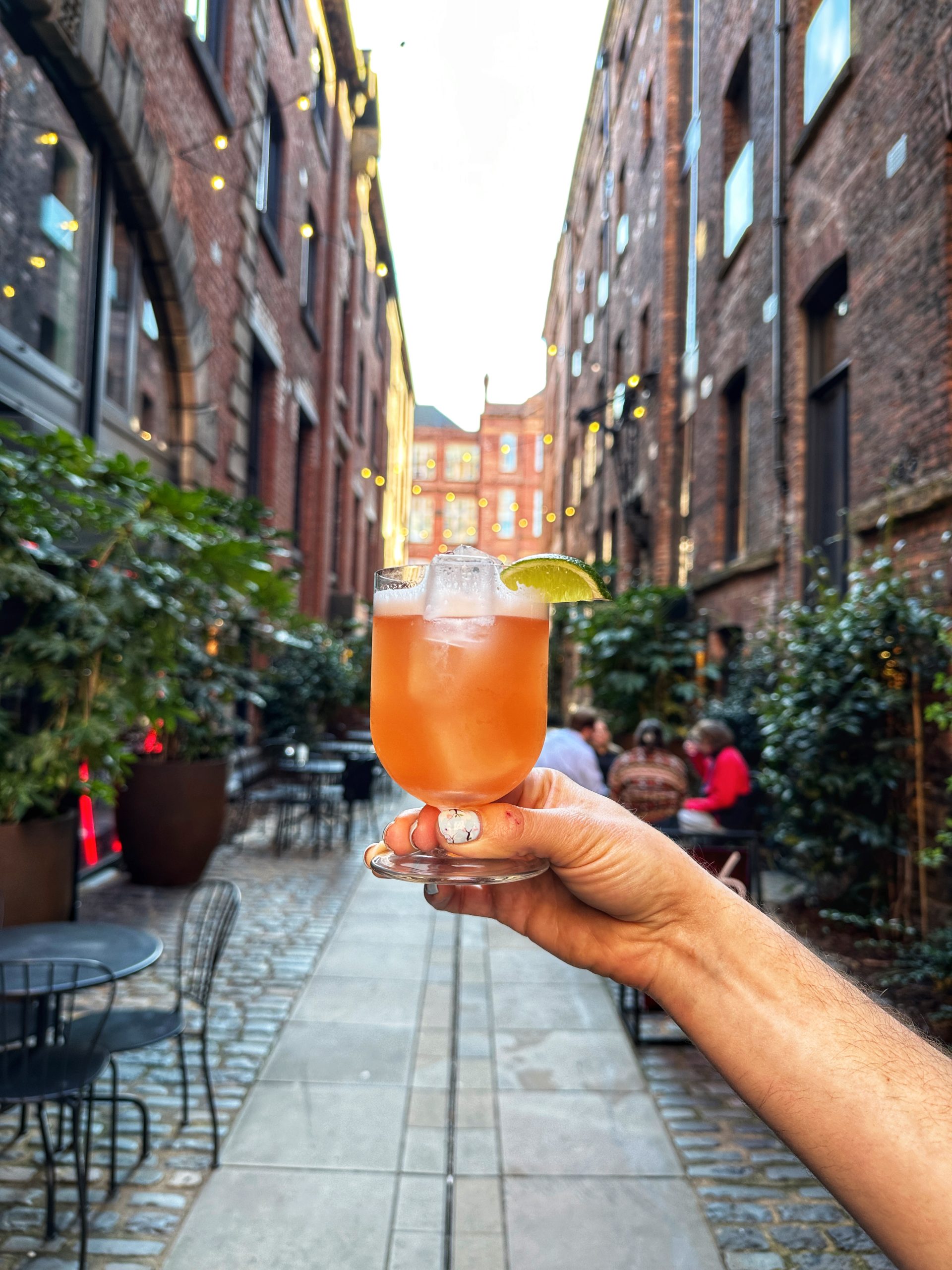 The beautiful bar is on Little David Street at Kampus in Manchester