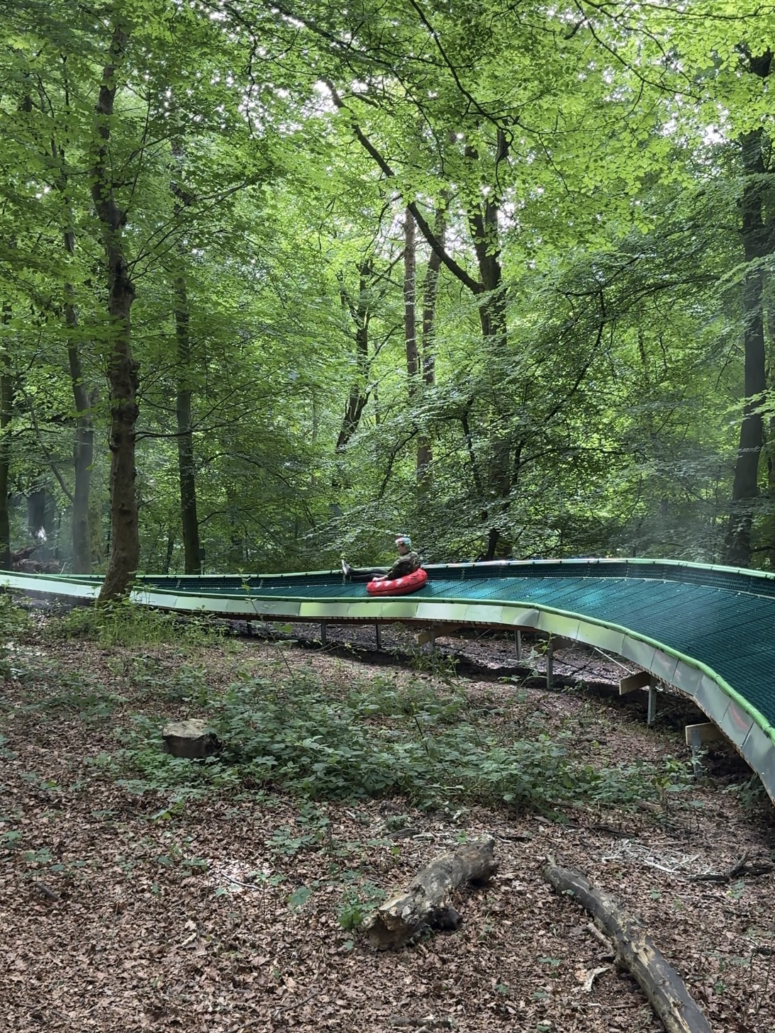 The UK's largest tubing slide has opened at Heaton Park