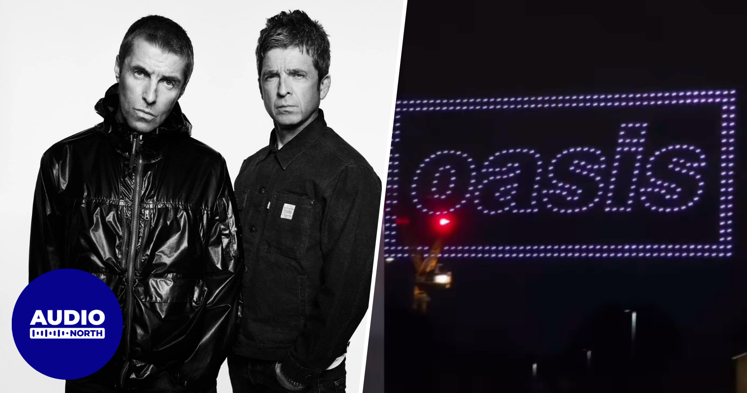Oasis 2027 tour announcement is imminent, as drone show lights up Manchester