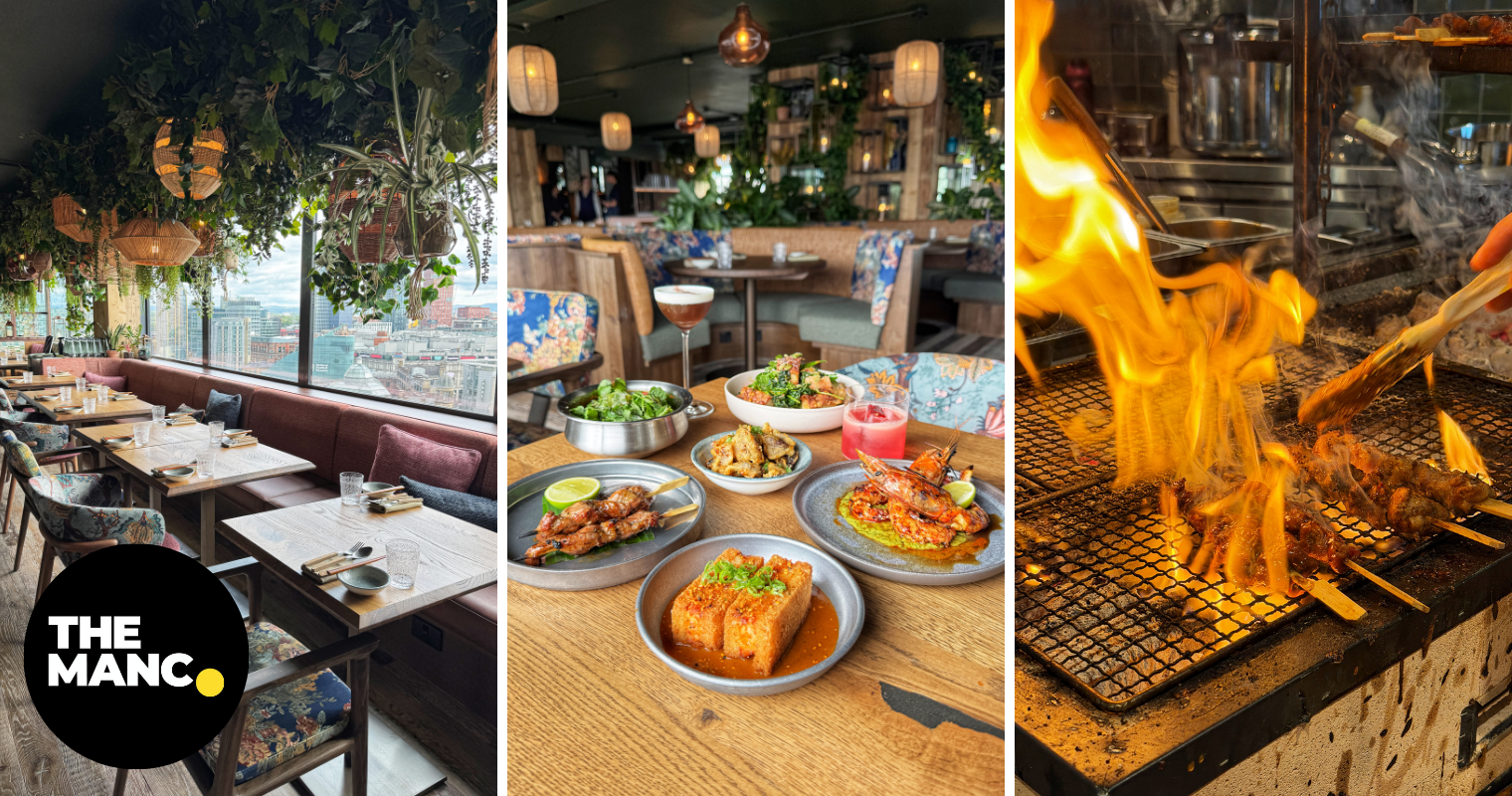 A new Southeast Asian BBQ restaurant has opened on a Manchester rooftop with jaw-dropping city views